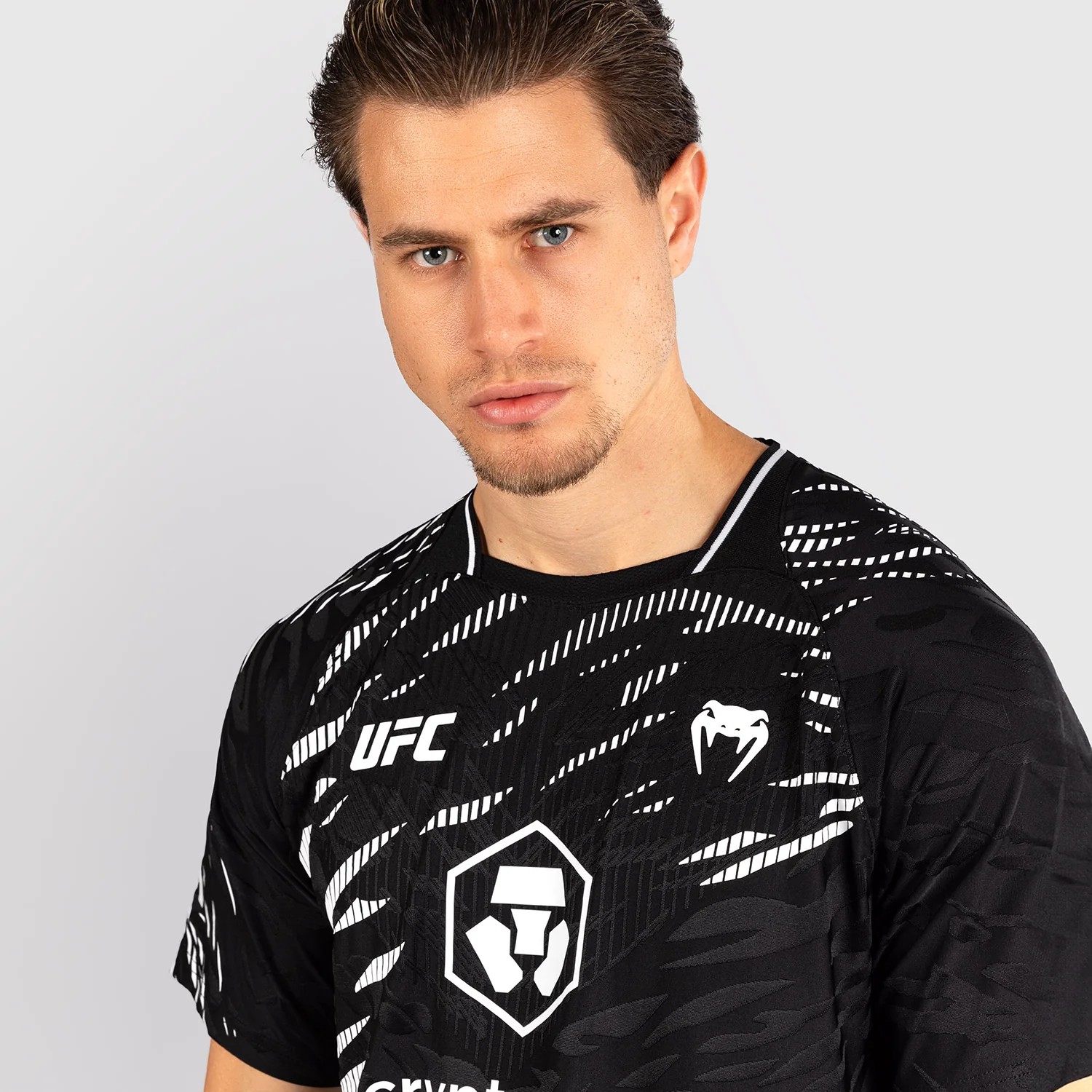 UFC Fusion by Venum Personalizados Authentic Fight Night Camiseta de Salida para Hombre - Negro - Image 5