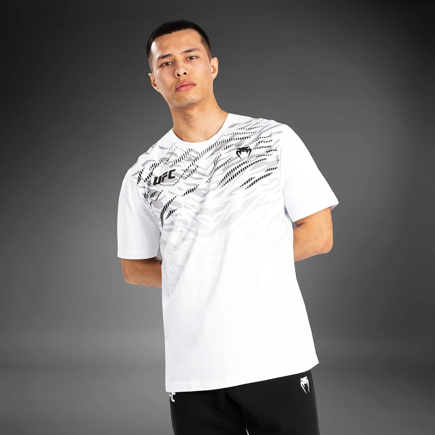 UFC Fusion by Venum Replica Camiseta de Manga Corta para Hombre - Blanco