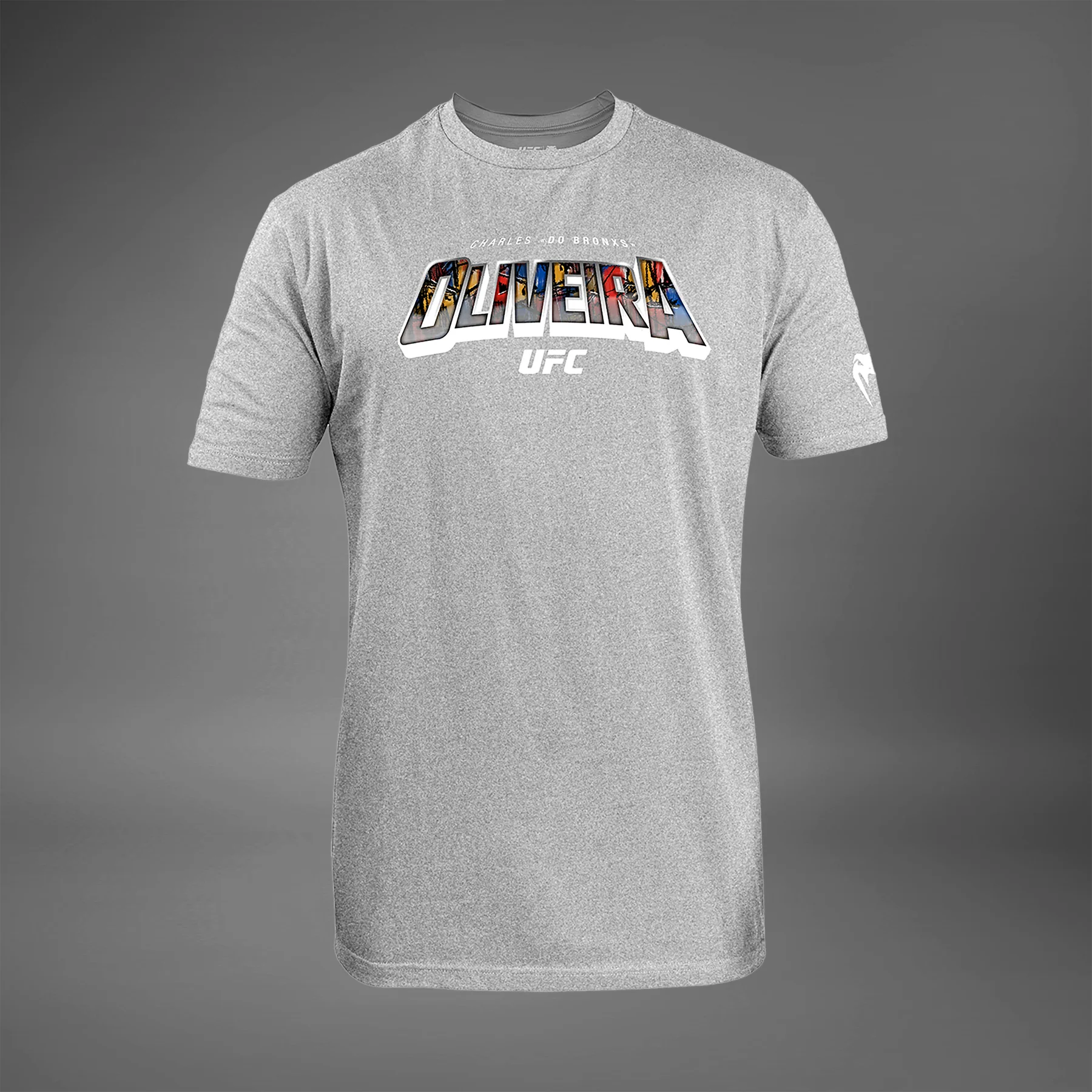 UFC Unrivaled by Venum Charles Oliveira Camiseta para Hombres - Gris Melange