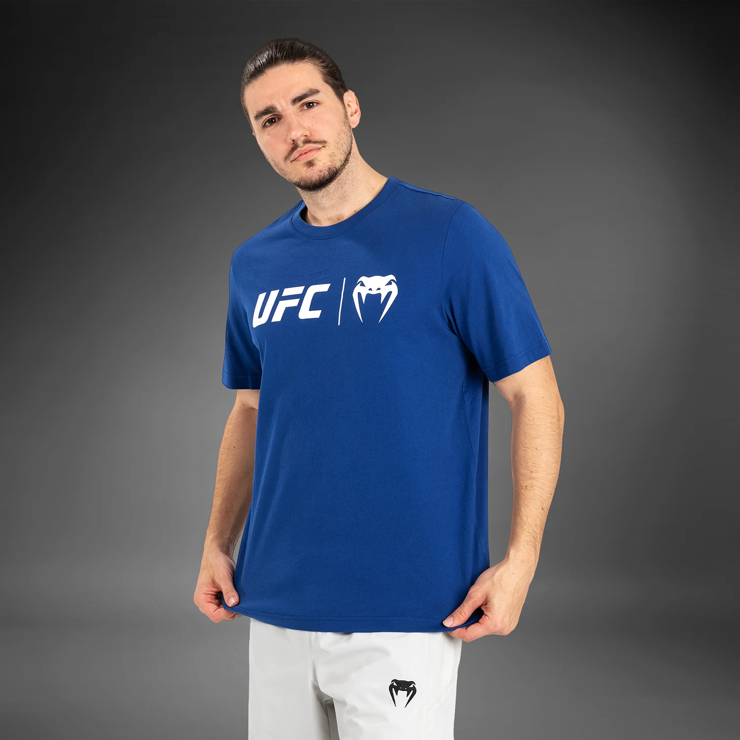 UFC Venum Classic  Camiseta - Azul Marino/Blanco - Image 6