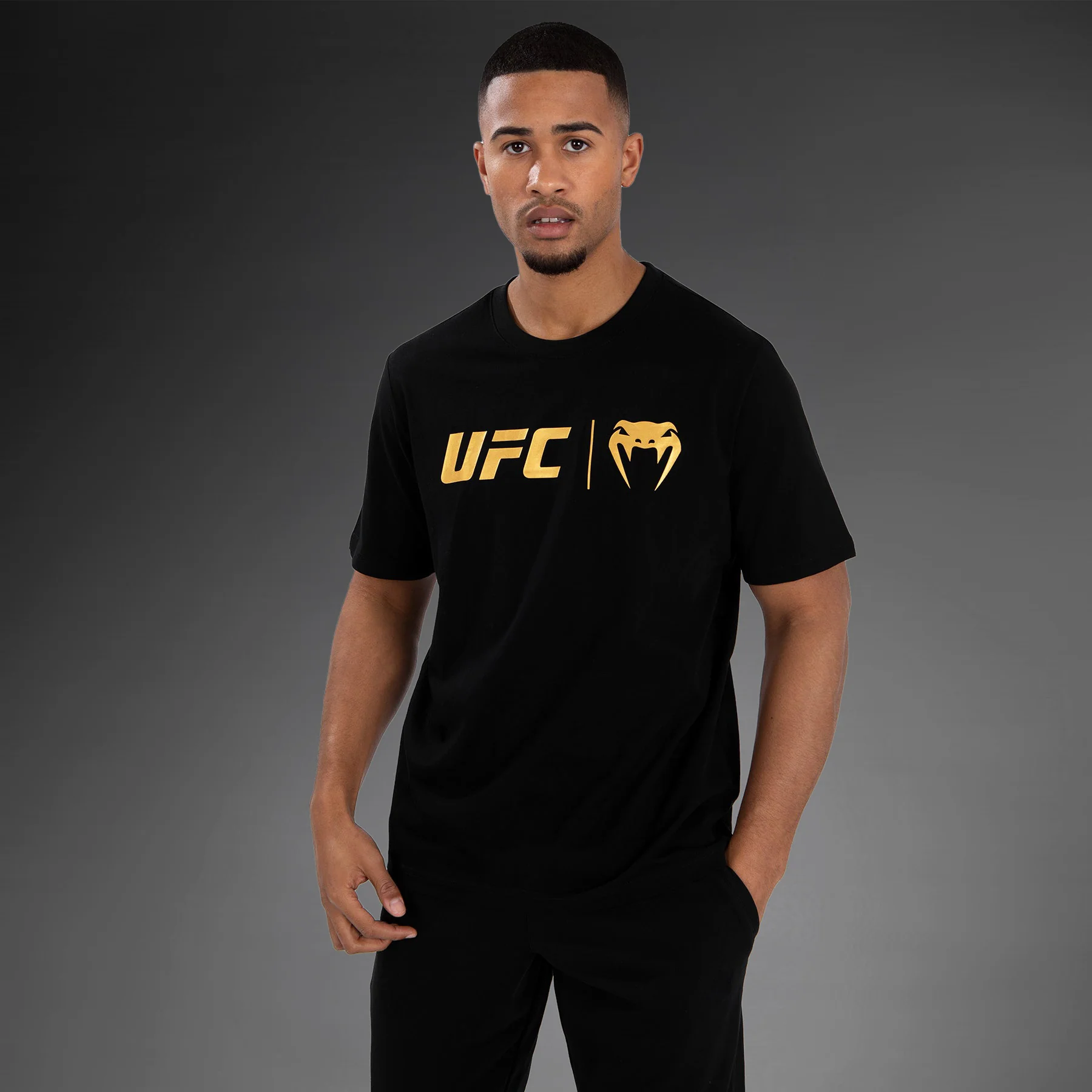 UFC Venum Classic  Camiseta - Negro/Dorado