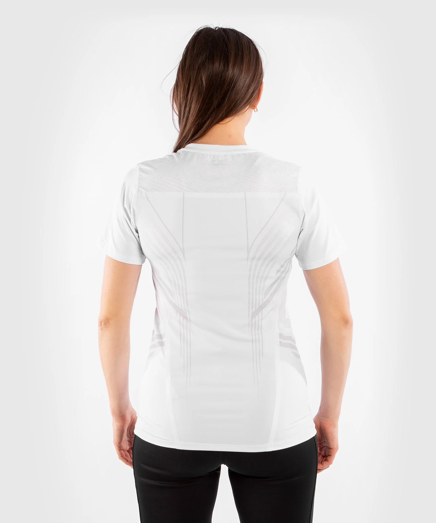 Camiseta Técnica Para Mujer Fighters UFC Venum Authentic Fight Night - Blanco - Image 3