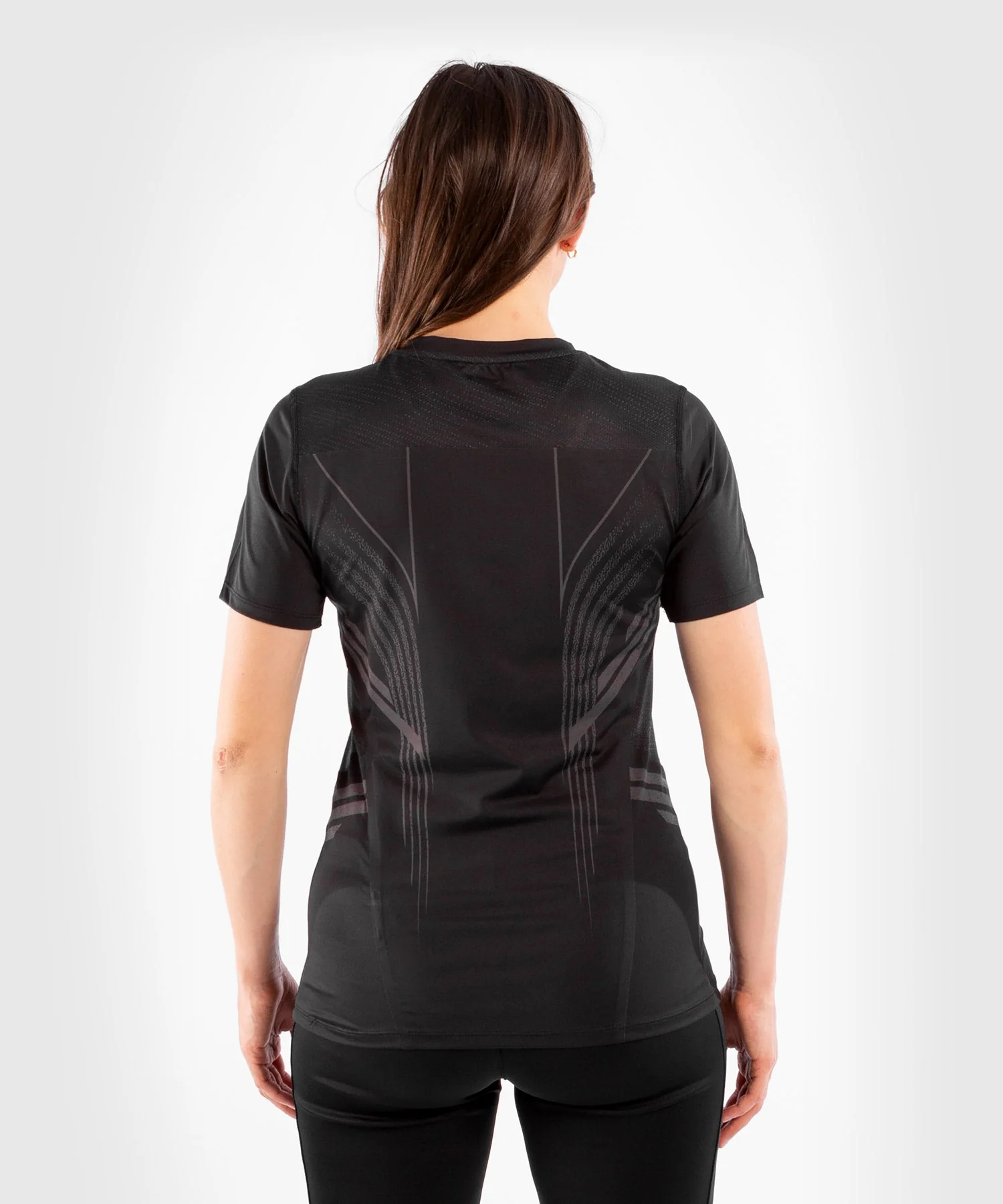 Camiseta Técnica Para Mujer Fighters UFC Venum Authentic Fight Night - Negro - Image 3