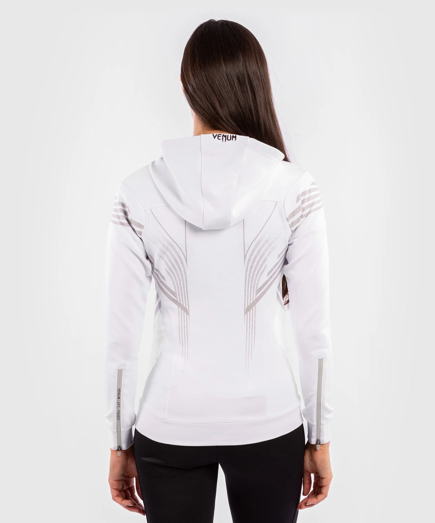 Sudadera Para Mujer Fighters UFC Venum Authentic Fight Night Walkout - Blanco - Image 3