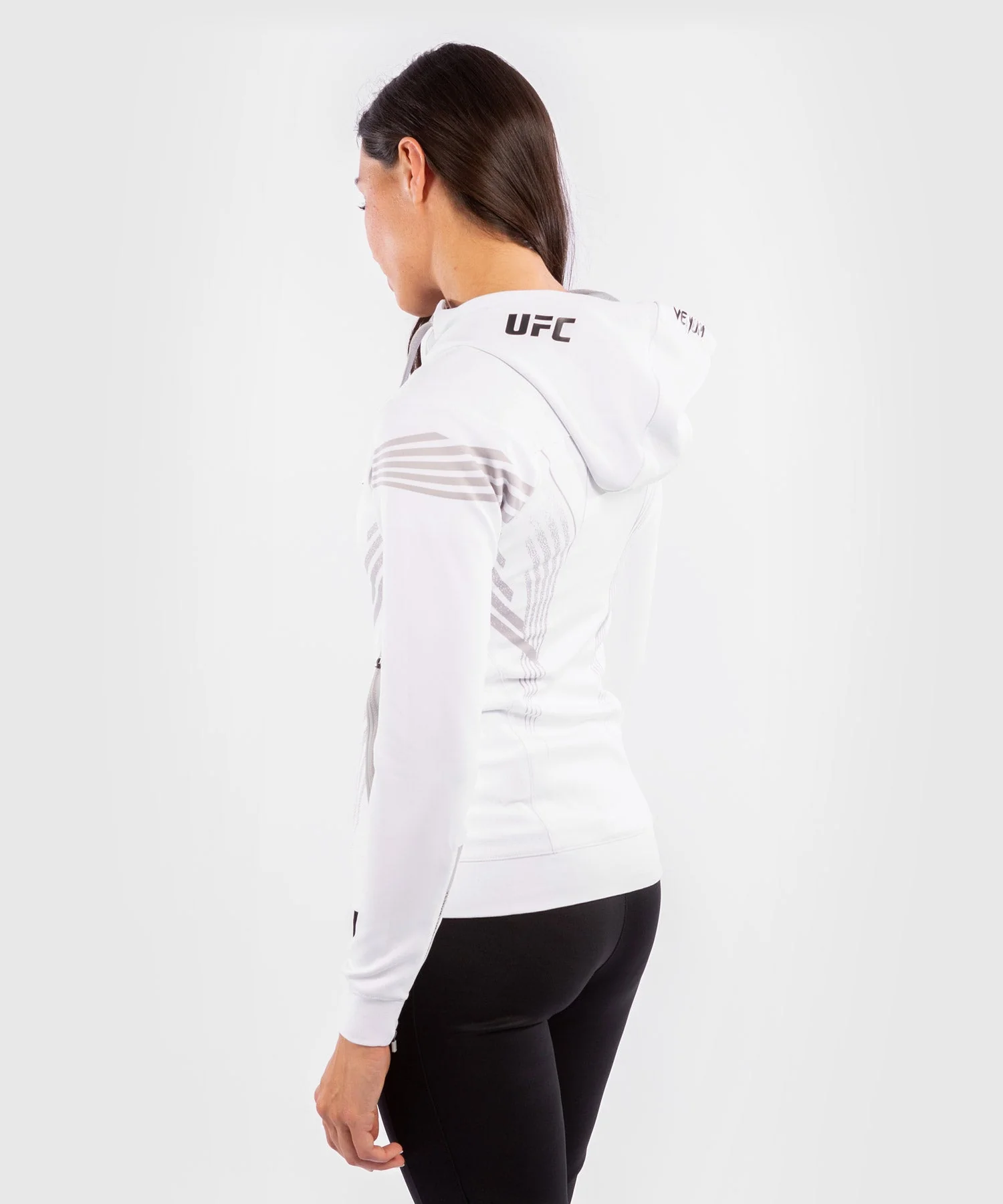 Sudadera Para Mujer Fighters UFC Venum Authentic Fight Night Walkout - Blanco - Image 4