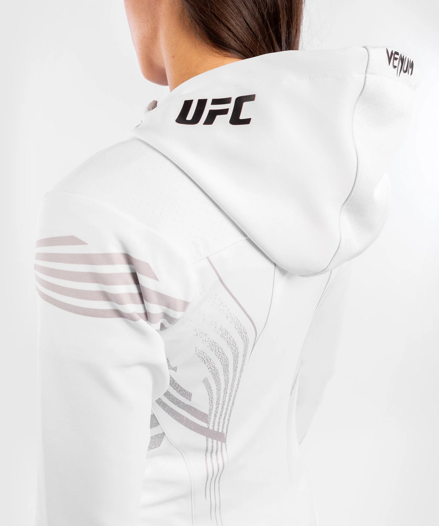 Sudadera Para Mujer Fighters UFC Venum Authentic Fight Night Walkout - Blanco - Image 7