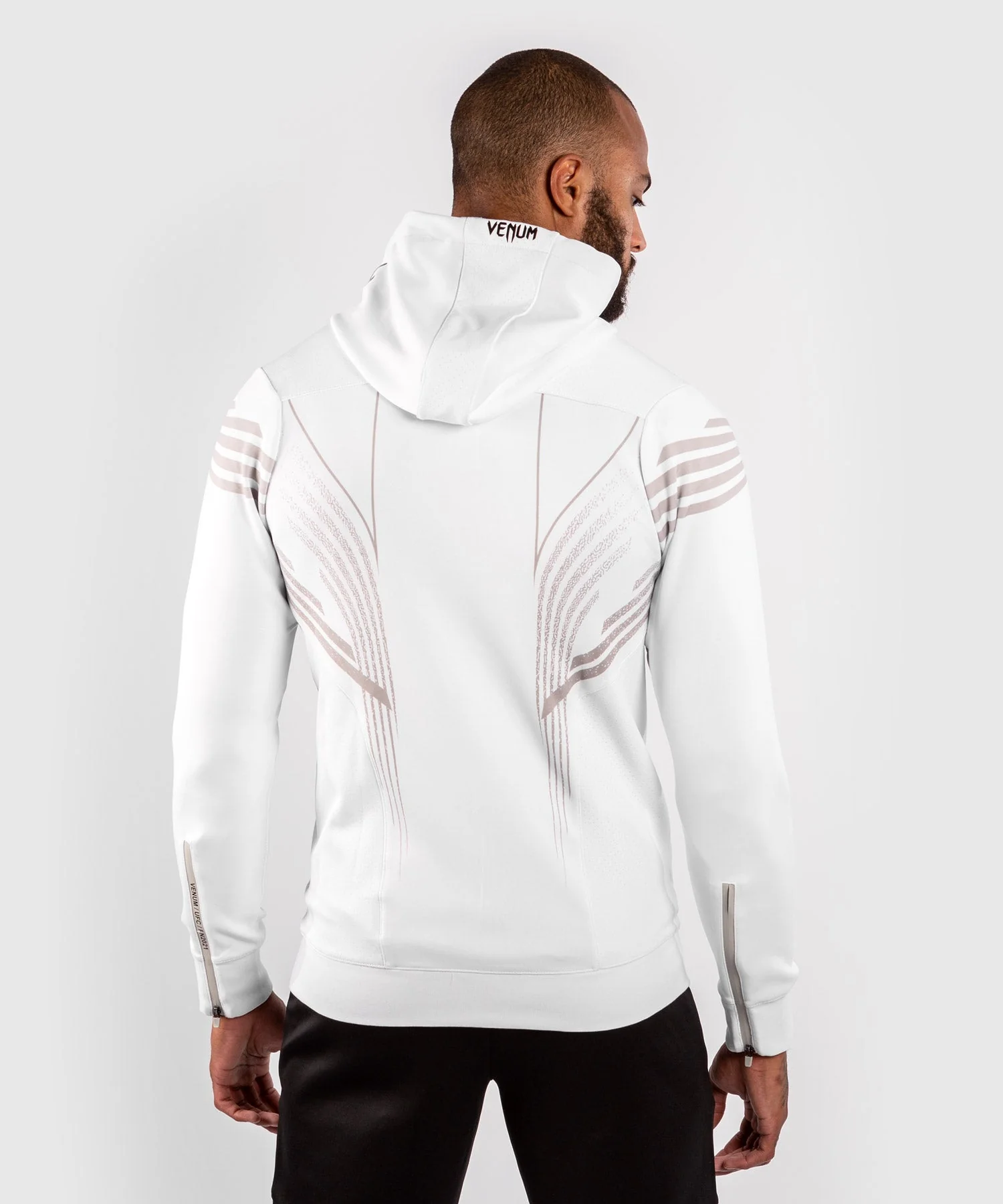 Sudadera Para Hombre Fighters UFC Venum Authentic Fight Night Walkout - Blanco - Image 3