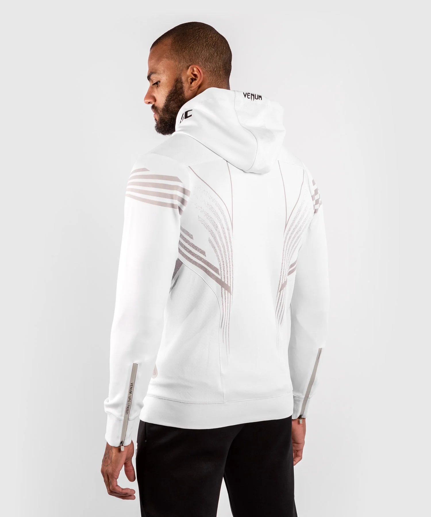 Sudadera Para Hombre Fighters UFC Venum Authentic Fight Night Walkout - Blanco - Image 4
