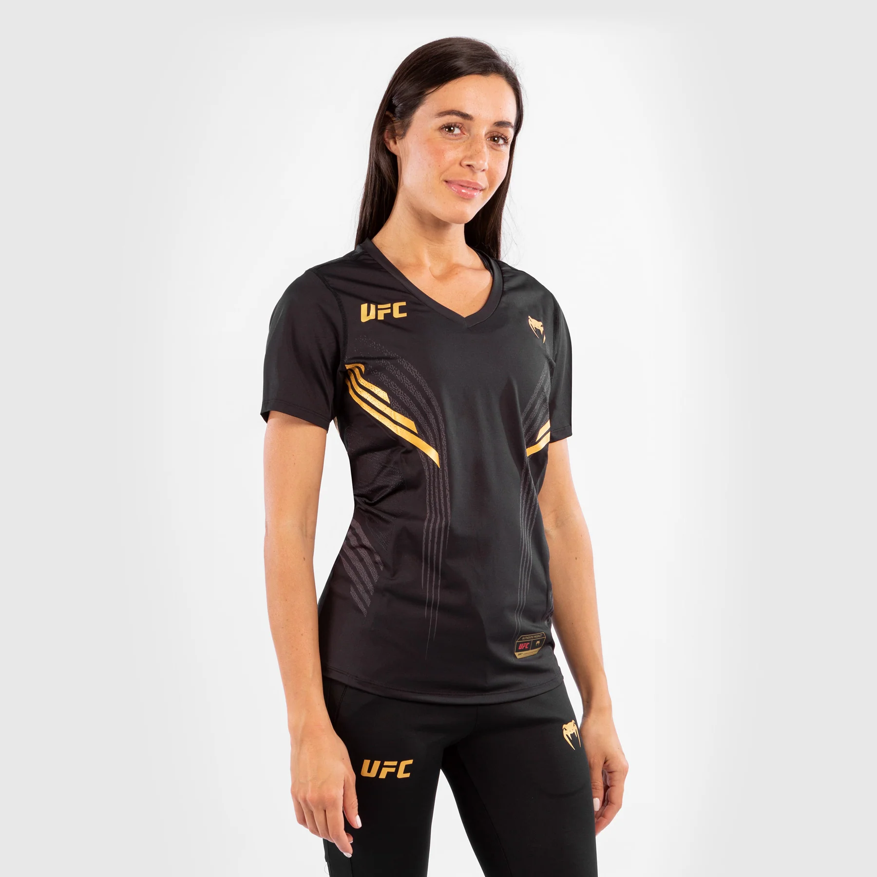 Camiseta Técnica Para Mujer Personalizada UFC Venum Authentic Fight Night - Campeón - Image 2