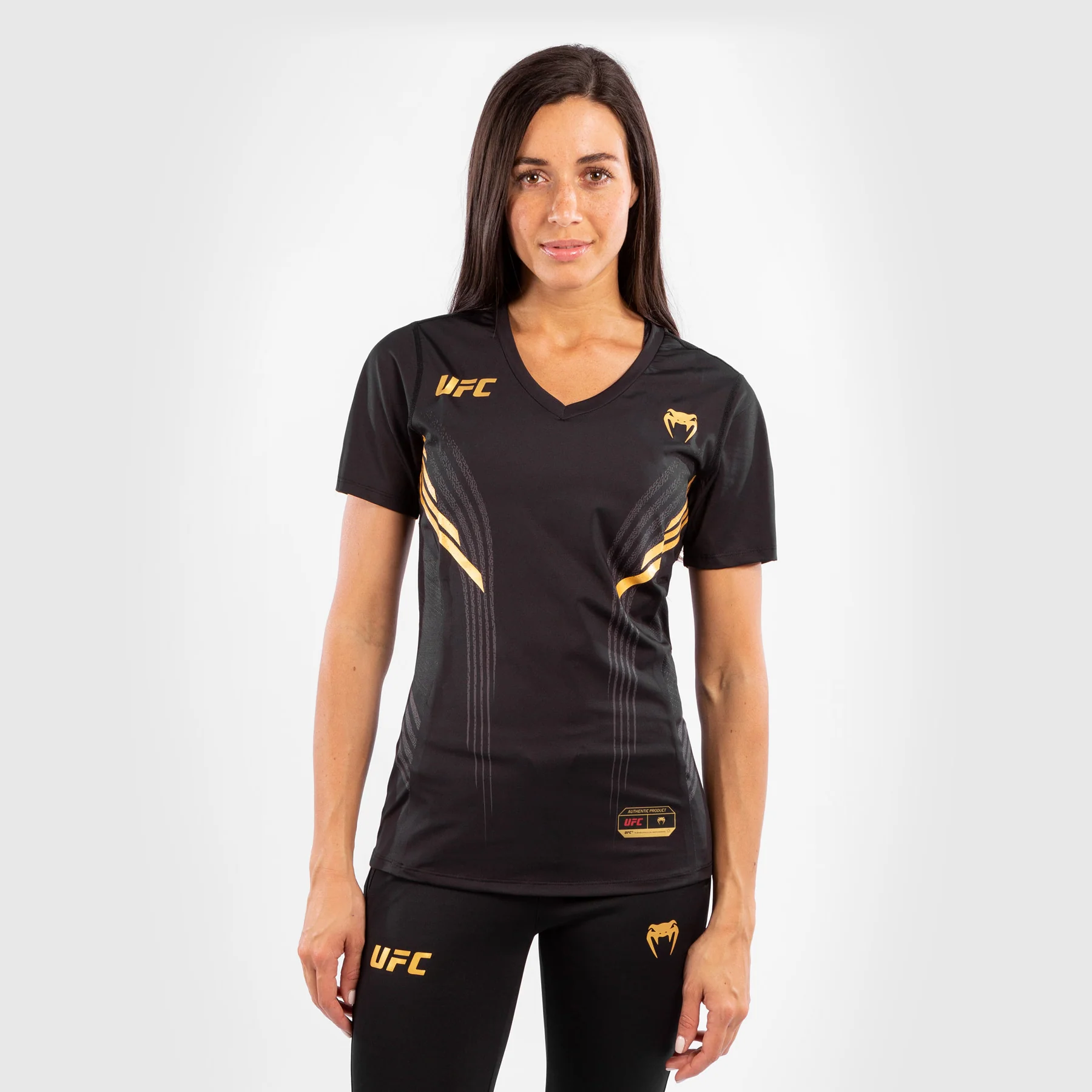 Camiseta Técnica Para Mujer Personalizada UFC Venum Authentic Fight Night - Campeón - Image 4