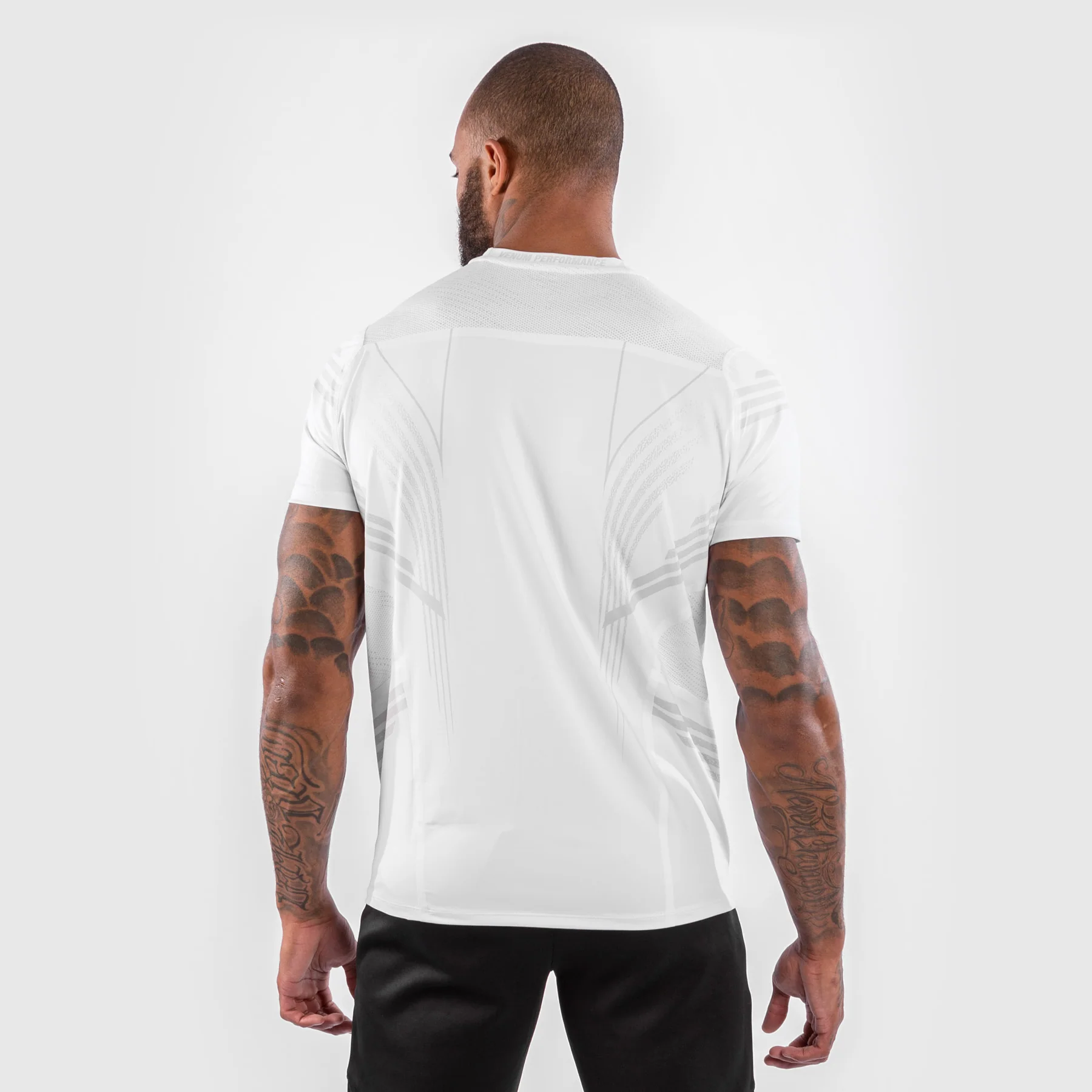 Camiseta Técnica Para Hombre Personalizada UFC Venum Authentic Fight Night - Blanco - Image 3