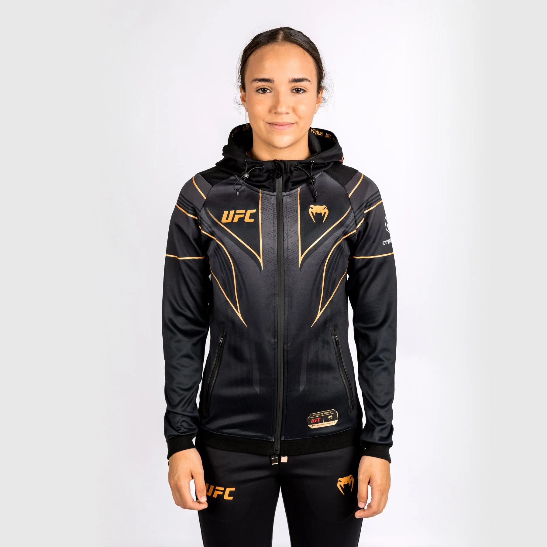 Sudadera con capucha personalizada UFC Venum Authentic Fight Night 2.0 para mujer - Champion - Image 3