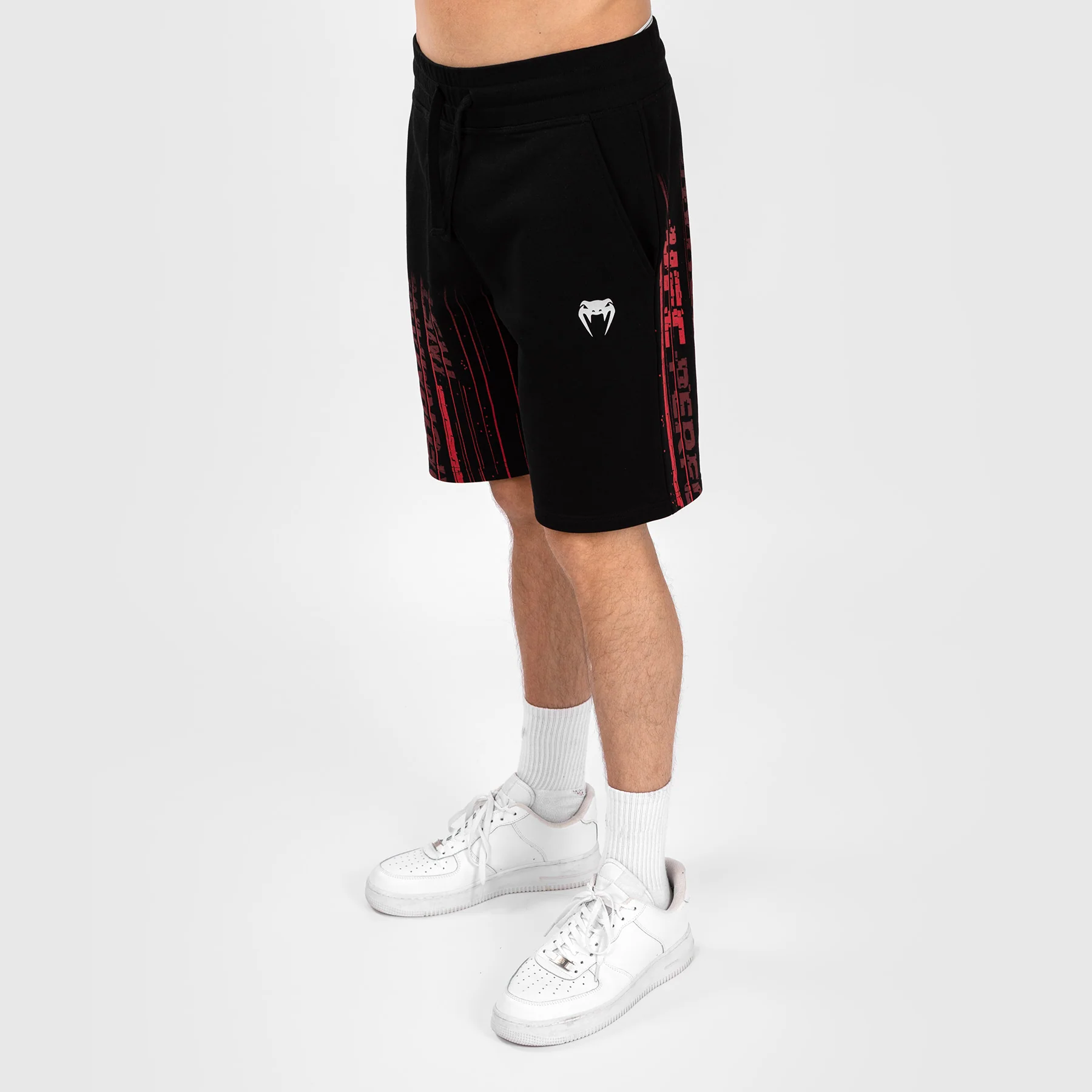 UFC Venum Performance Institute 2.0 Pantalón Corto de Algodón para Hombre - Negro/Rojo - Image 8
