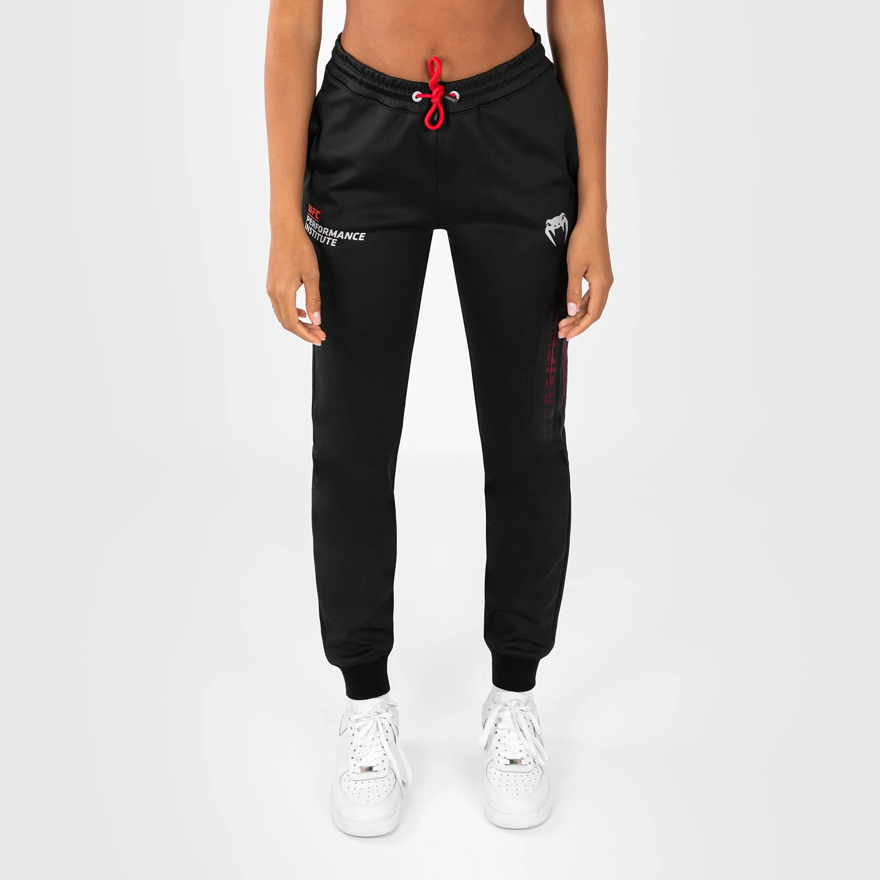 UFC Venum Performance Institute 2.0 Pantalón de Chándal para Mujer - Negro/Rojo - Image 3
