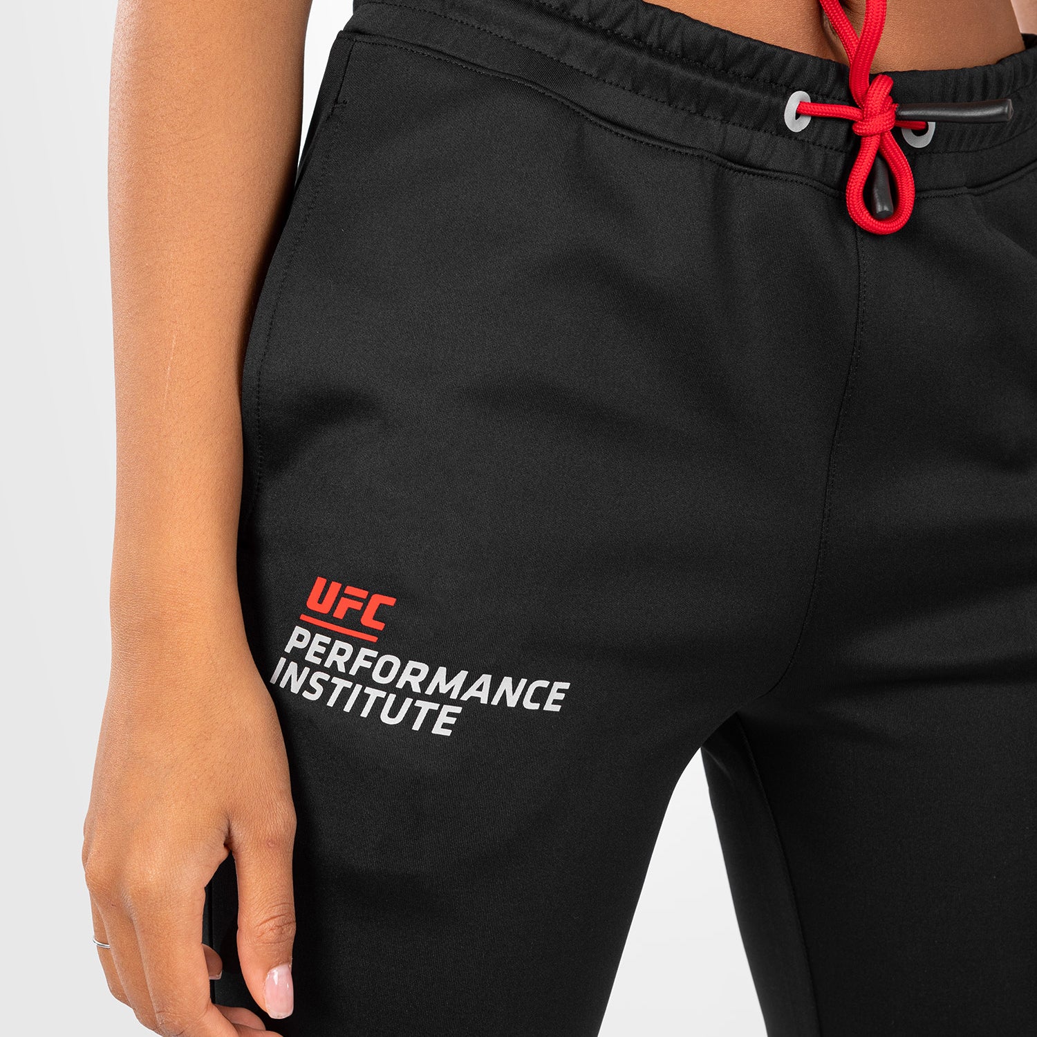 UFC Venum Performance Institute 2.0 Pantalón de Chándal para Mujer - Negro/Rojo - Image 4
