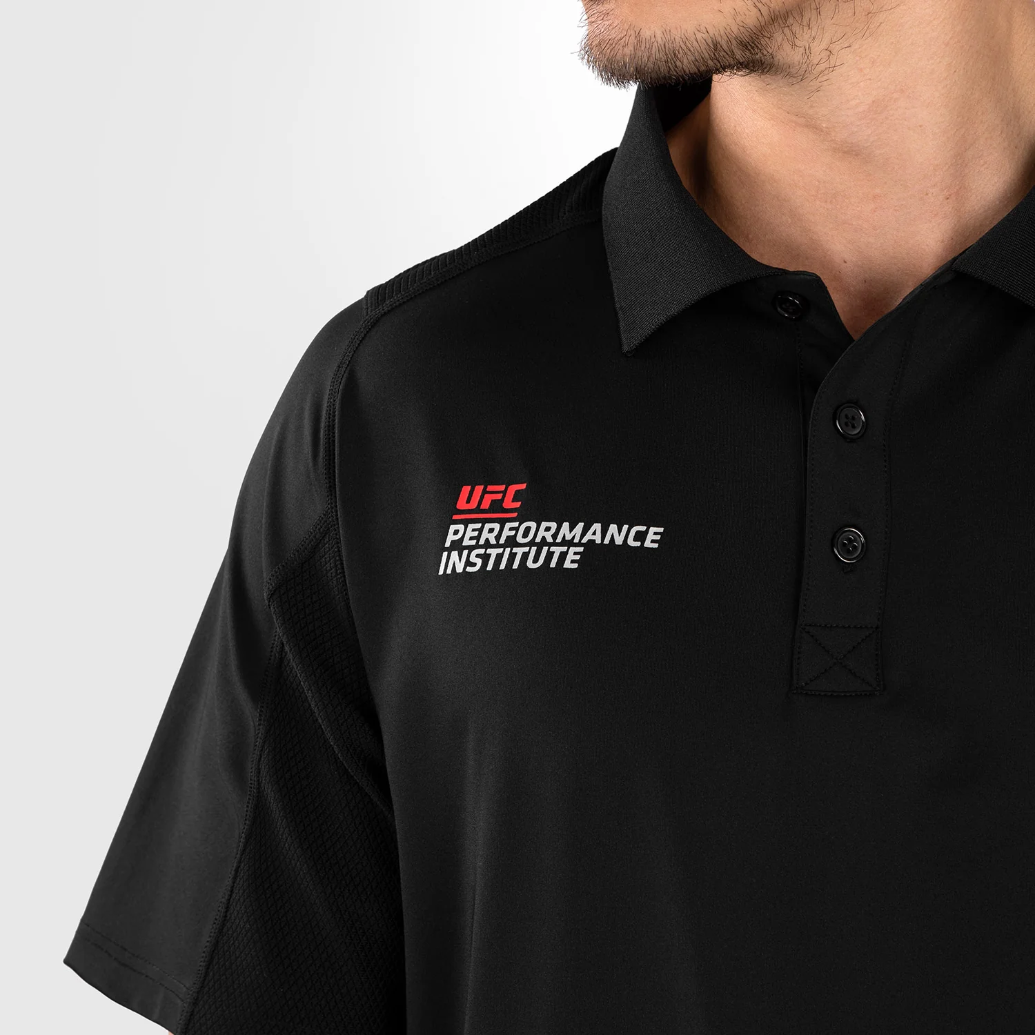 UFC Venum Performance Institute 2.0 Polo para Hombre - Negro/Rojo - Image 4