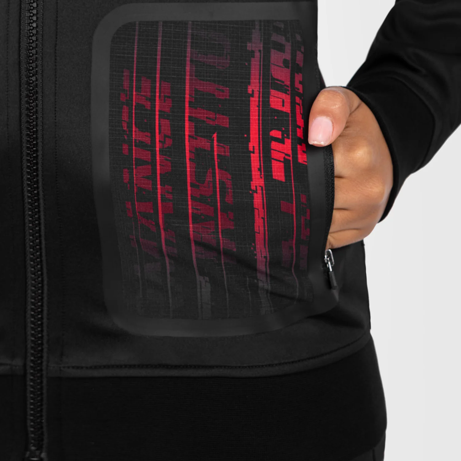 UFC Venum Performance Institute 2.0 Sudadera con Capucha para Mujer - Negro/Rojo - Image 6