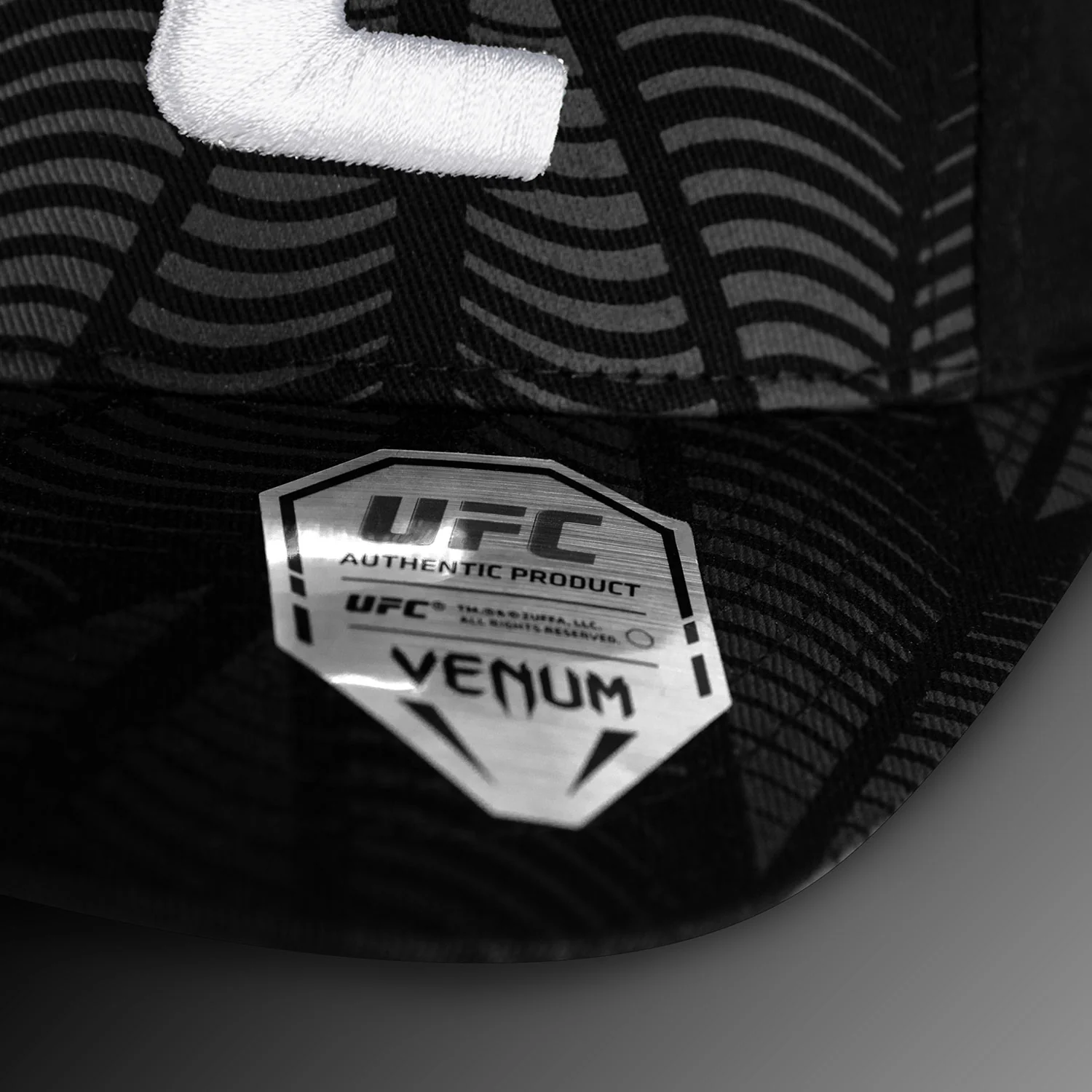 UFC Zenith by Venum Authentic Fight Night Gorra - Negro/Blanco/Naranja - Image 5