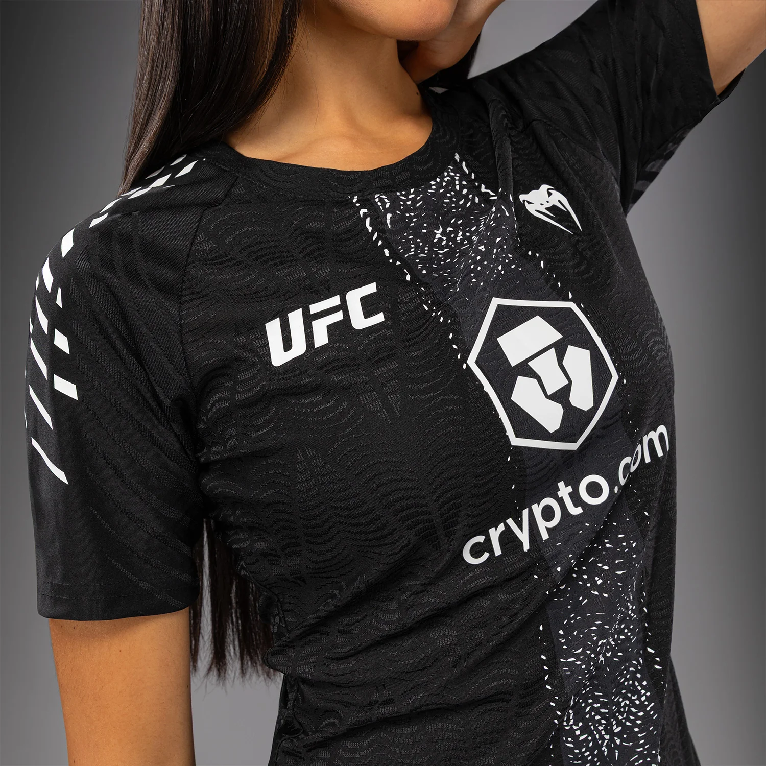 UFC Zenith by Venum Authentic Fight Night Camiseta oficial Walkout Mujer - Negro - Image 3