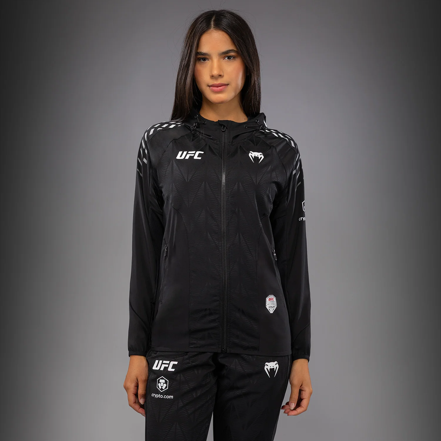 UFC Zenith by Venum Authentic Fight Night Sudadera de walkout Mujer - Negro