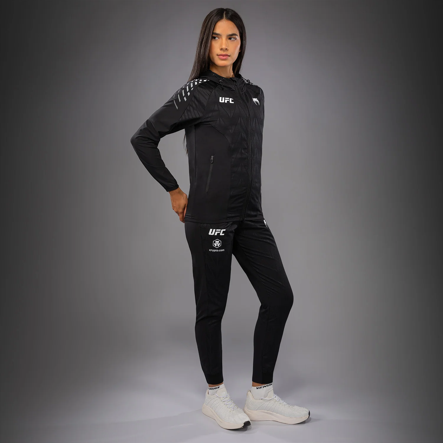 UFC Zenith by Venum Authentic Fight Night Sudadera de walkout Mujer - Negro - Image 11