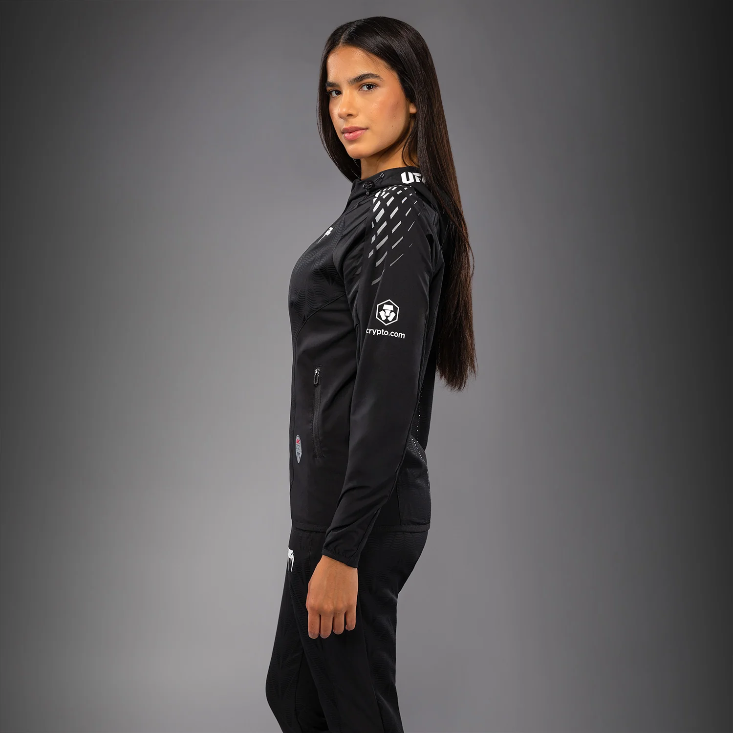 UFC Zenith by Venum Authentic Fight Night Sudadera de walkout Mujer - Negro - Image 4