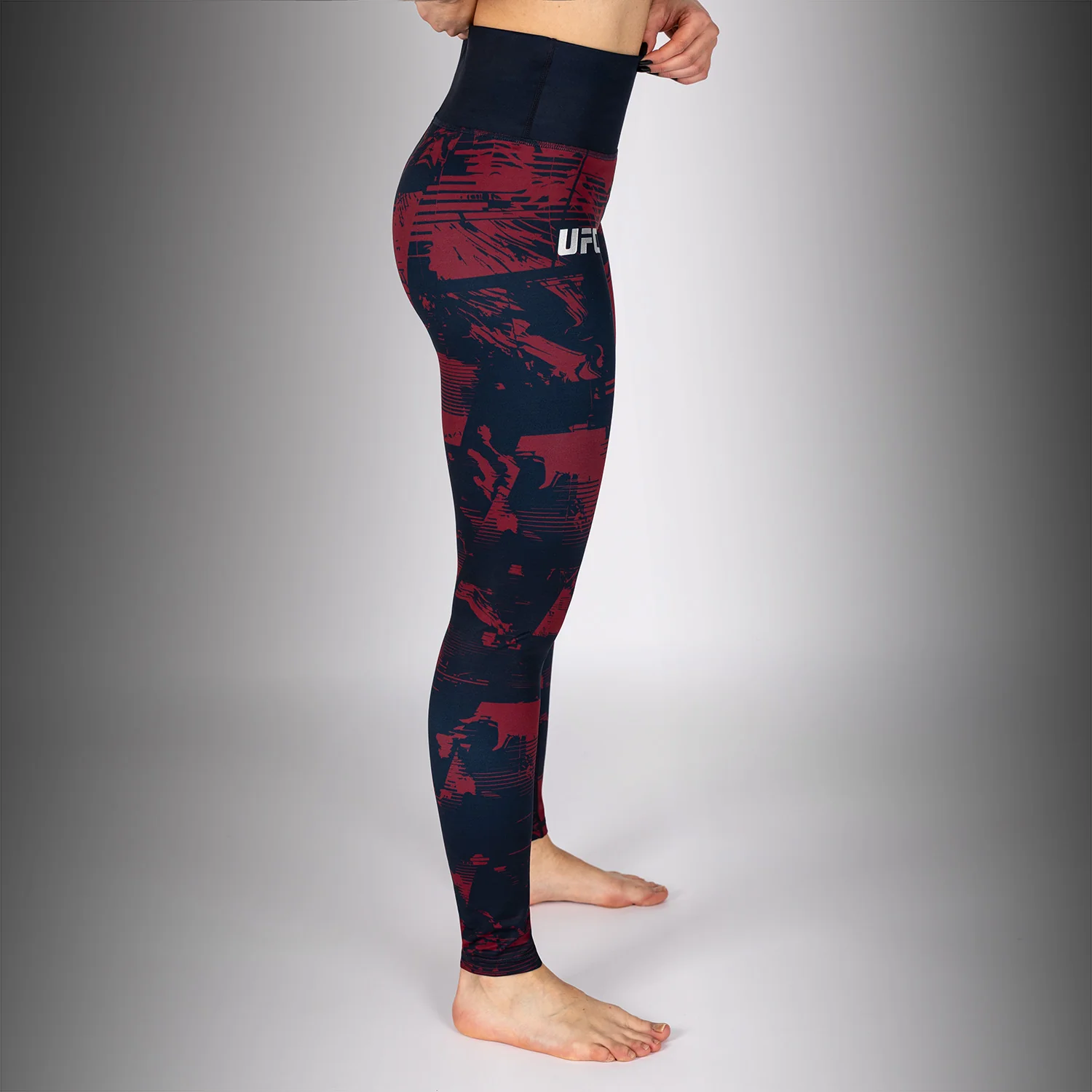 UFC Zenith by Venum Authentic Fight Week Legging Mujer - Azul marino/Burdeos/Plat - Image 2
