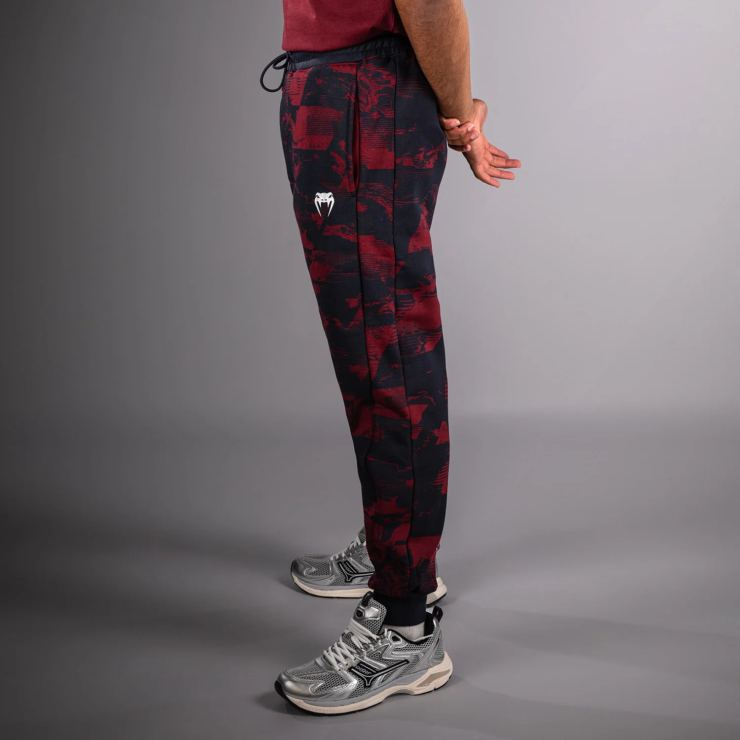 UFC Zenith by Venum Authentic Fight Week Pantalón Hombre - Azul marino/Burdeos/Plateado - Image 3