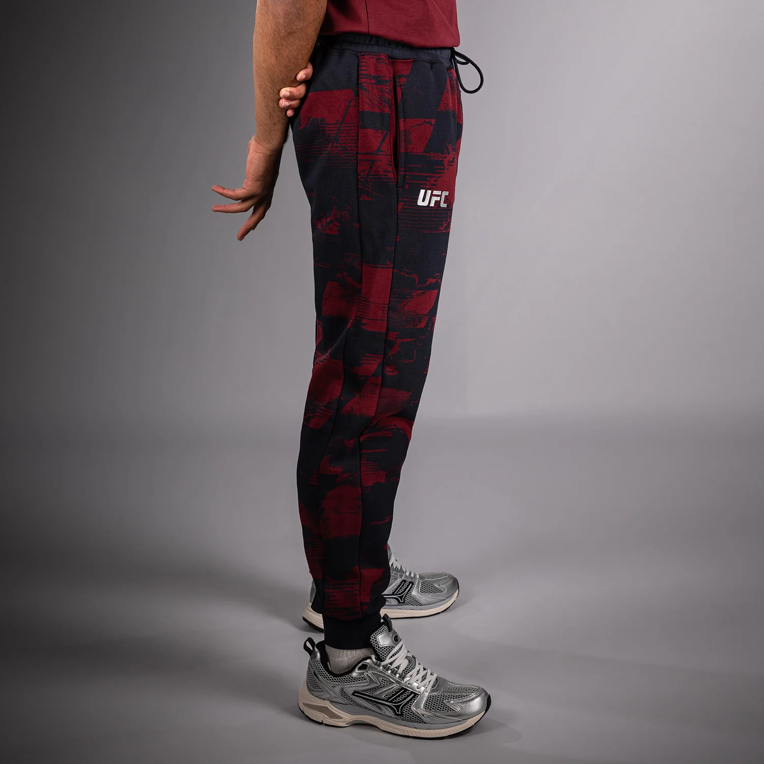 UFC Zenith by Venum Authentic Fight Week Pantalón Hombre - Azul marino/Burdeos/Plateado - Image 4