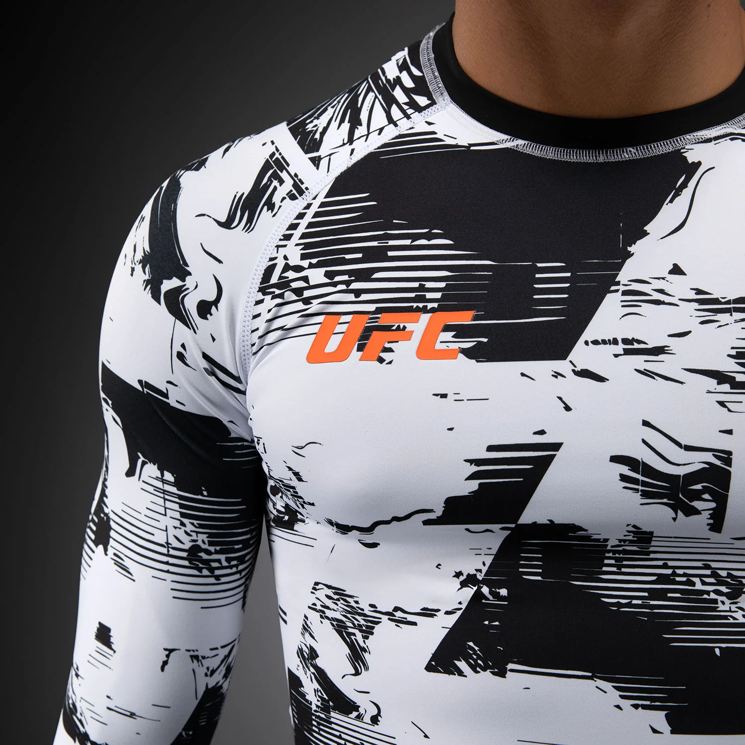 UFC Zenith by Venum Authentic Fight Week Rashguard de manga larga Performance Hombre - Blanco - Image 7