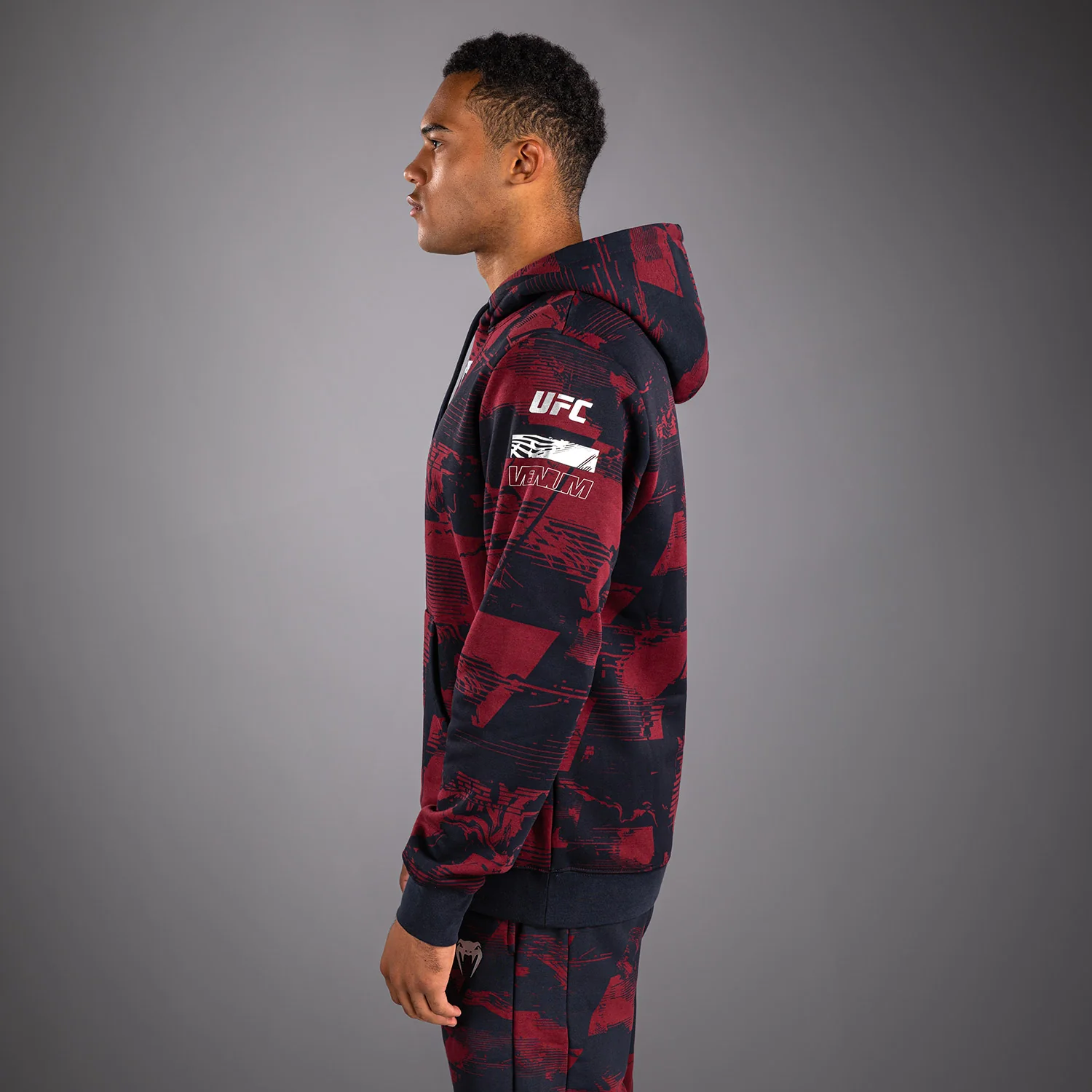 UFC Zenith by Venum Authentic Fight Week Sudadera Hombre - Azul marino/Burdeos/Plateado - Image 4