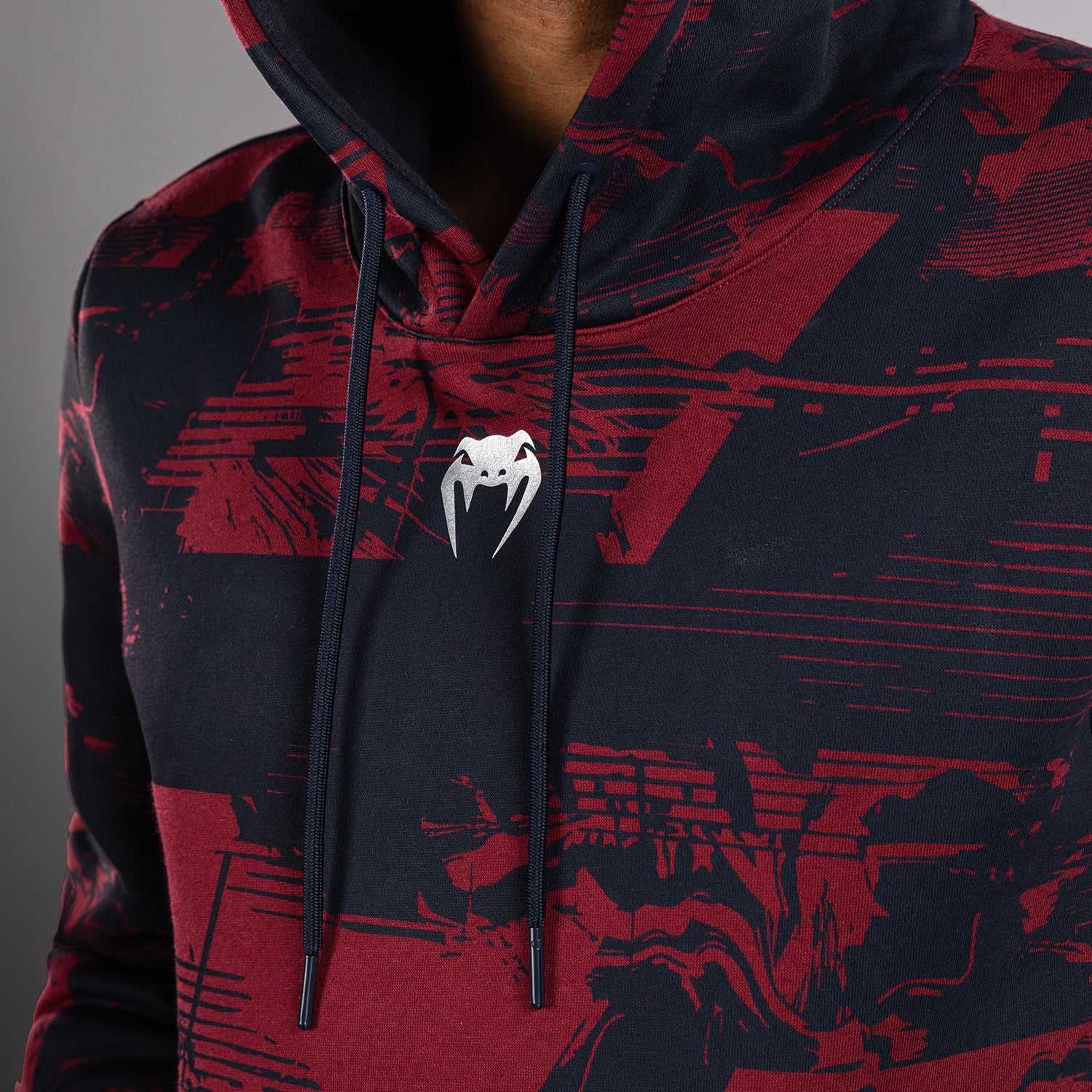 UFC Zenith by Venum Authentic Fight Week Sudadera Hombre - Azul marino/Burdeos/Plateado - Image 9