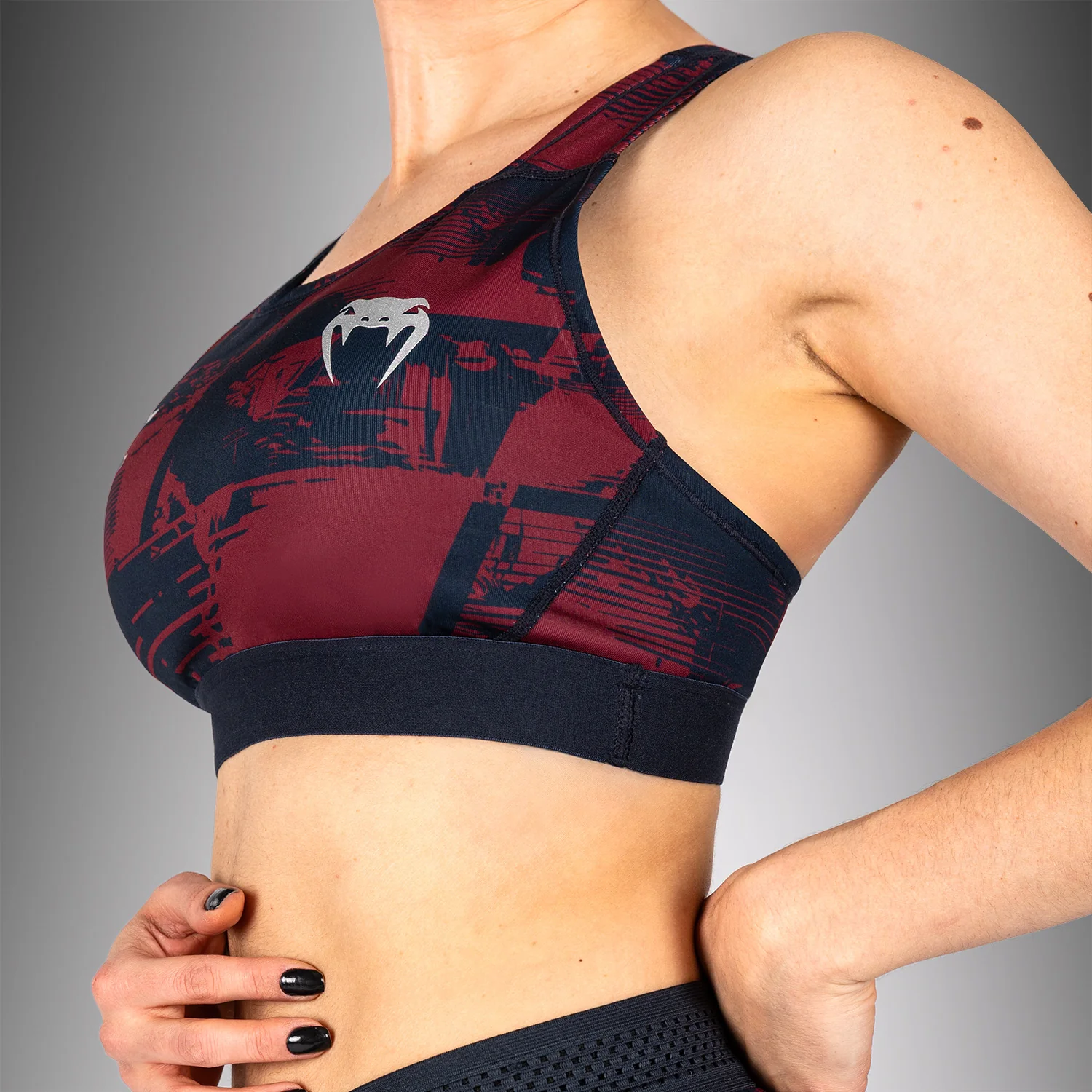 UFC Zenith by Venum Authentic Fight Week Sujetador deportivo Mujer - Azul marino/Burdeos/Plateado - Image 6