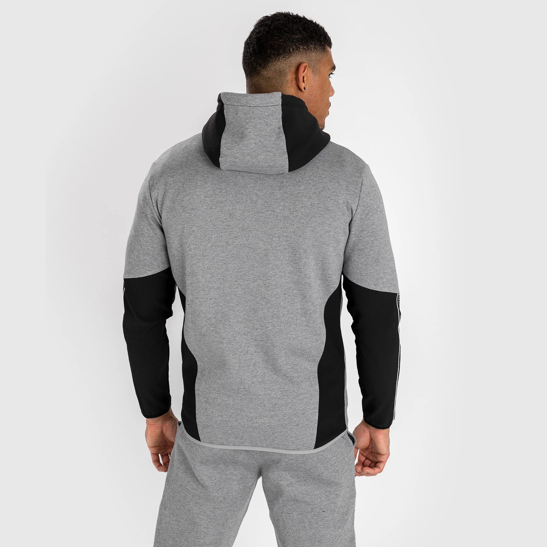 Venum Contender 4.0 Sudadera con capucha para hombre - Gris jaspeado/Negro - Image 4