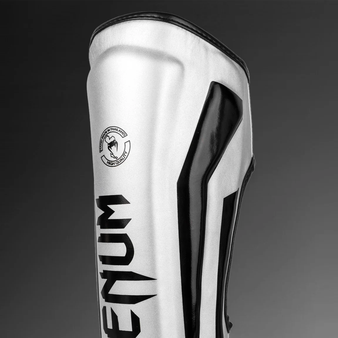 Venum Elite Espinilleras Standup - Plata/Negro - Image 3