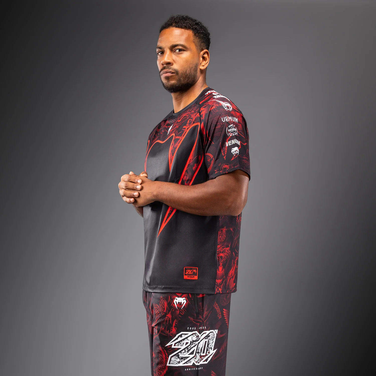 Venum 20th Anniversary Camiseta Dry Tech - Negro/Rojo - Image 3