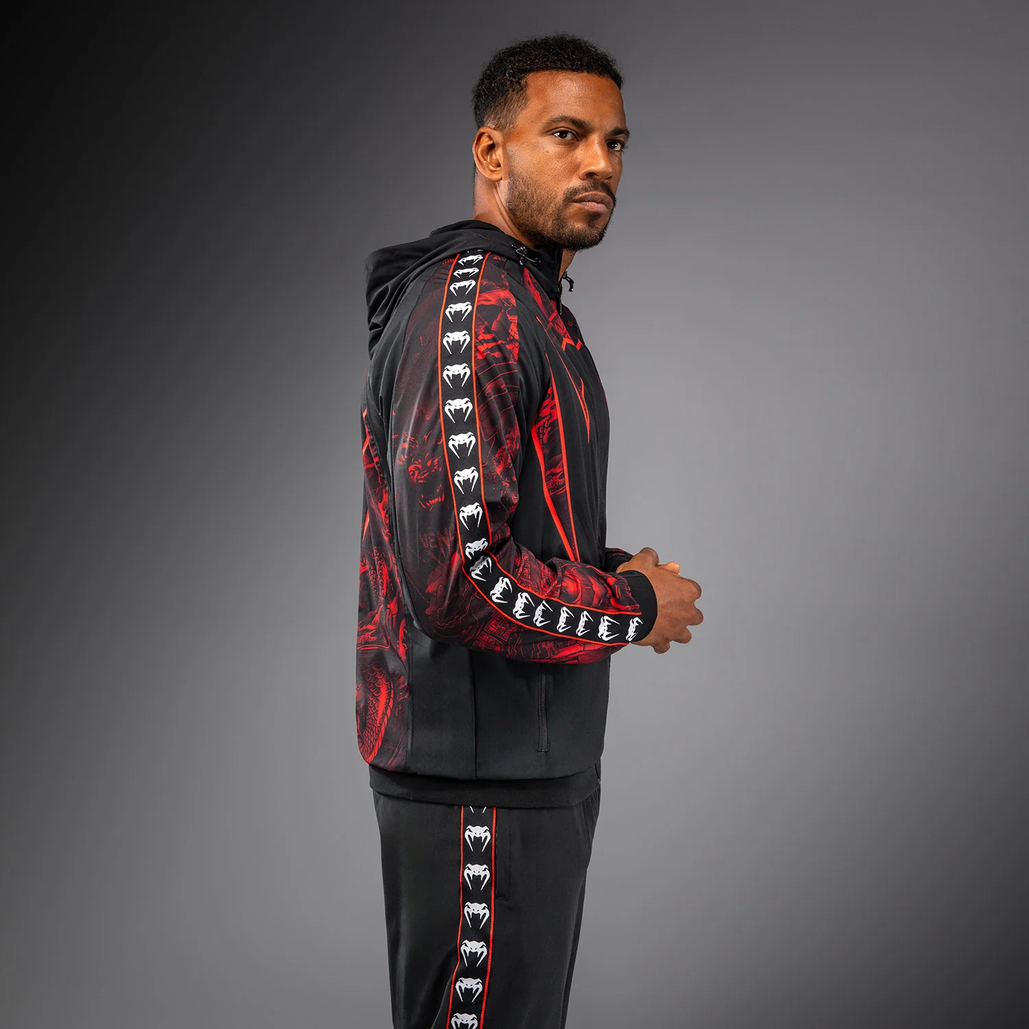 Venum 20th Anniversary Chaqueta de Chándal - Negro/Rojo - Image 3