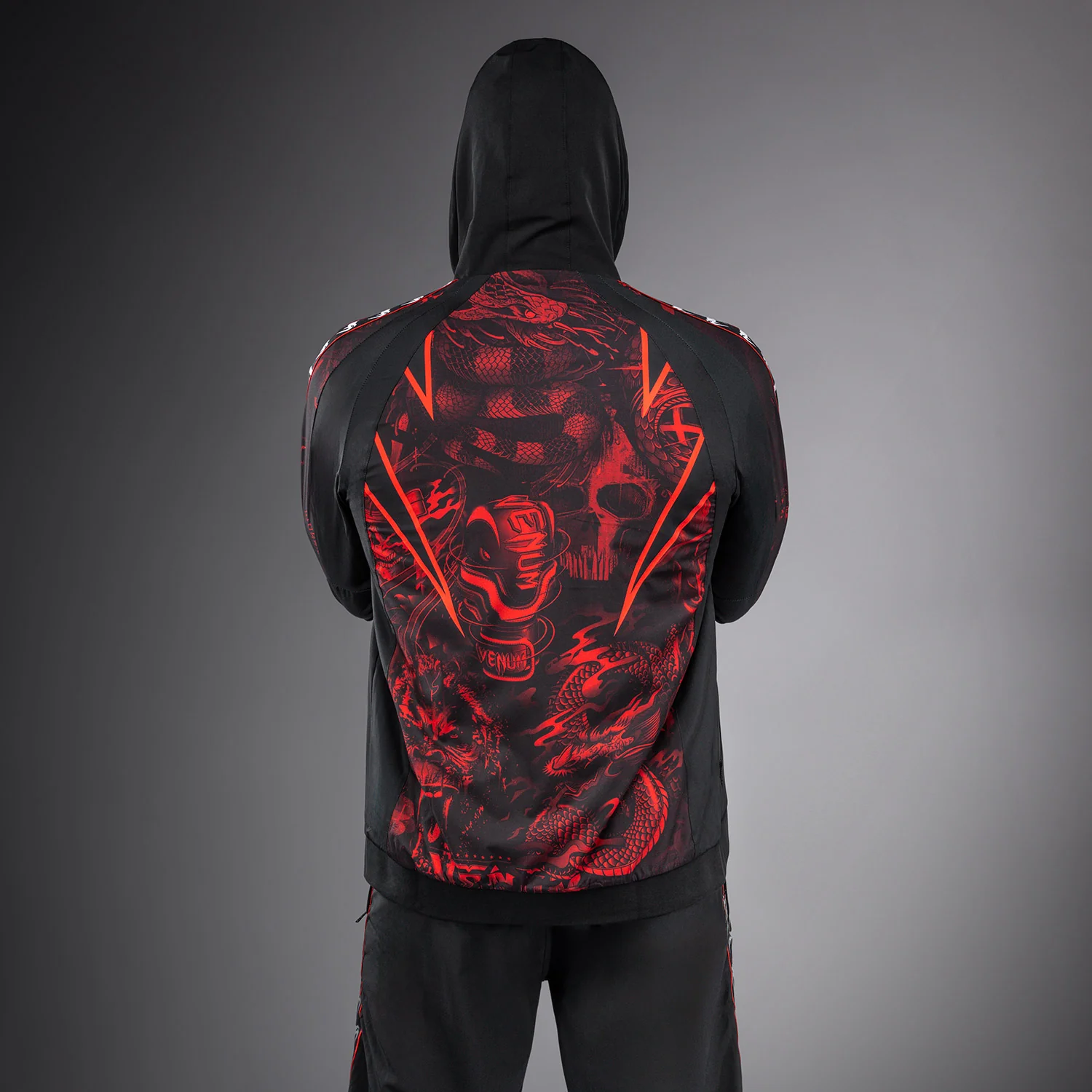 Venum 20th Anniversary Chaqueta de Chándal - Negro/Rojo - Image 6