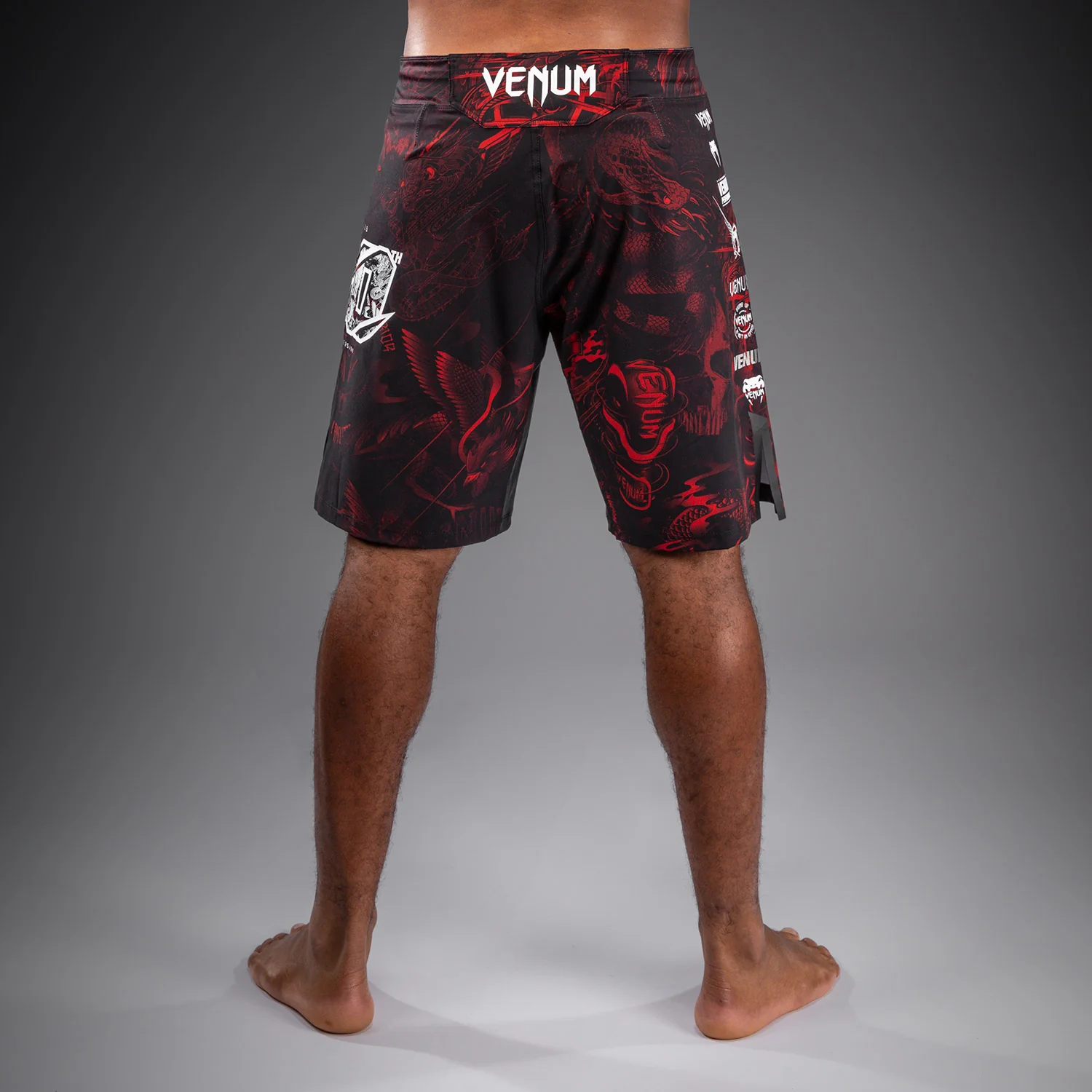 Venum 20th Anniversary Short de Combate - Negro/Rojo - Image 3