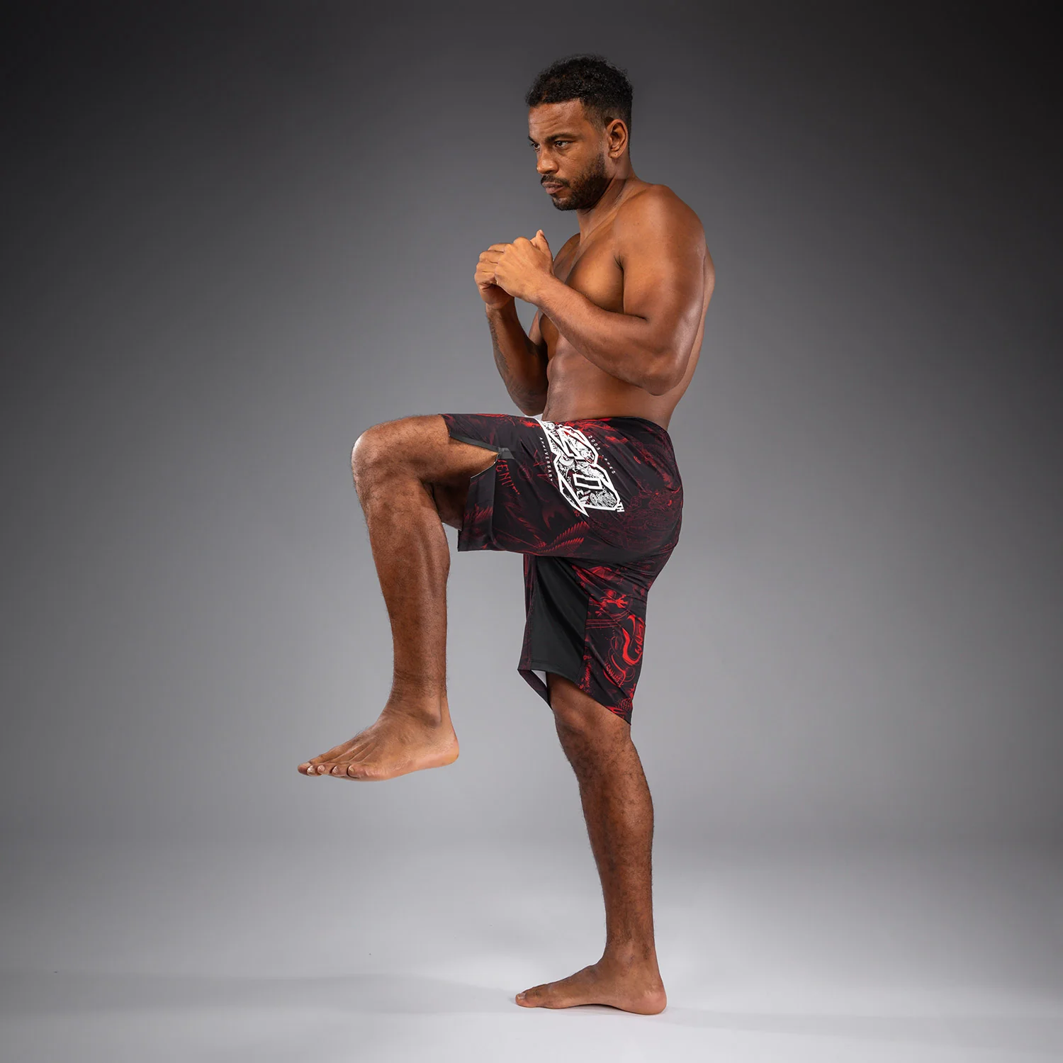 Venum 20th Anniversary Short de Combate - Negro/Rojo - Image 6