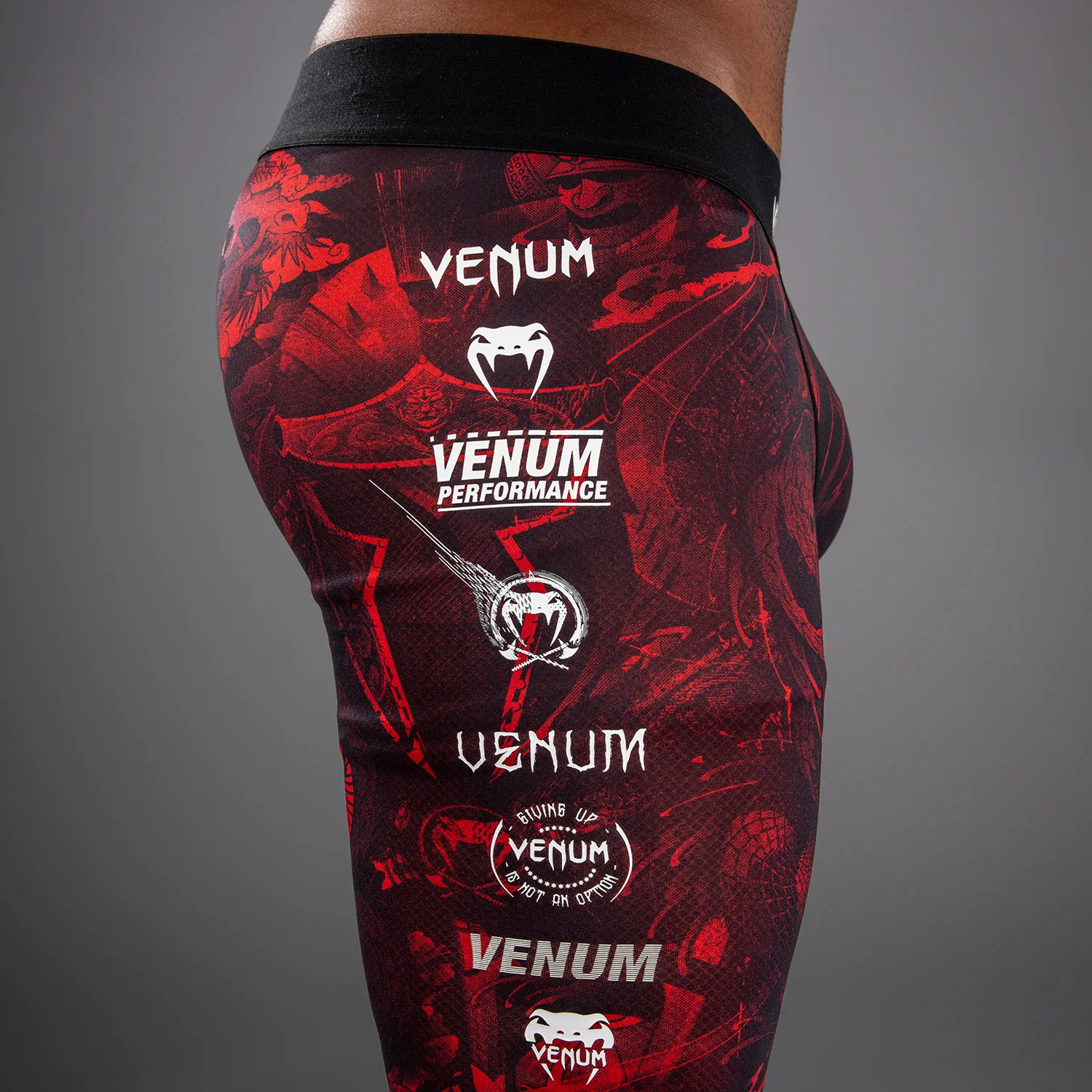 Venum 20th Anniversary Spats - Negro/Rojo - Image 5