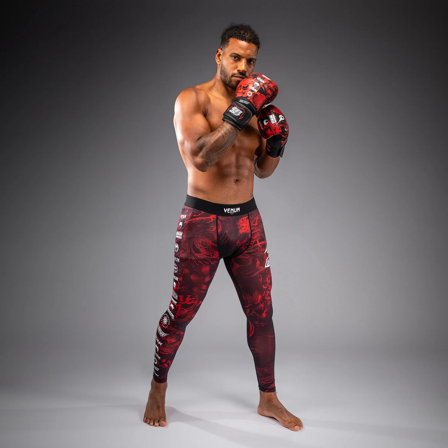 Venum 20th Anniversary Spats - Negro/Rojo - Image 7