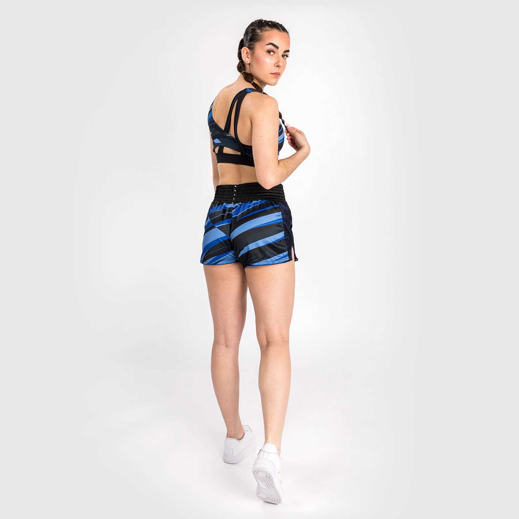 Venum Abyss Pantalones Cortos de Muay Thai para Mujer - Azul Sombra - Image 4