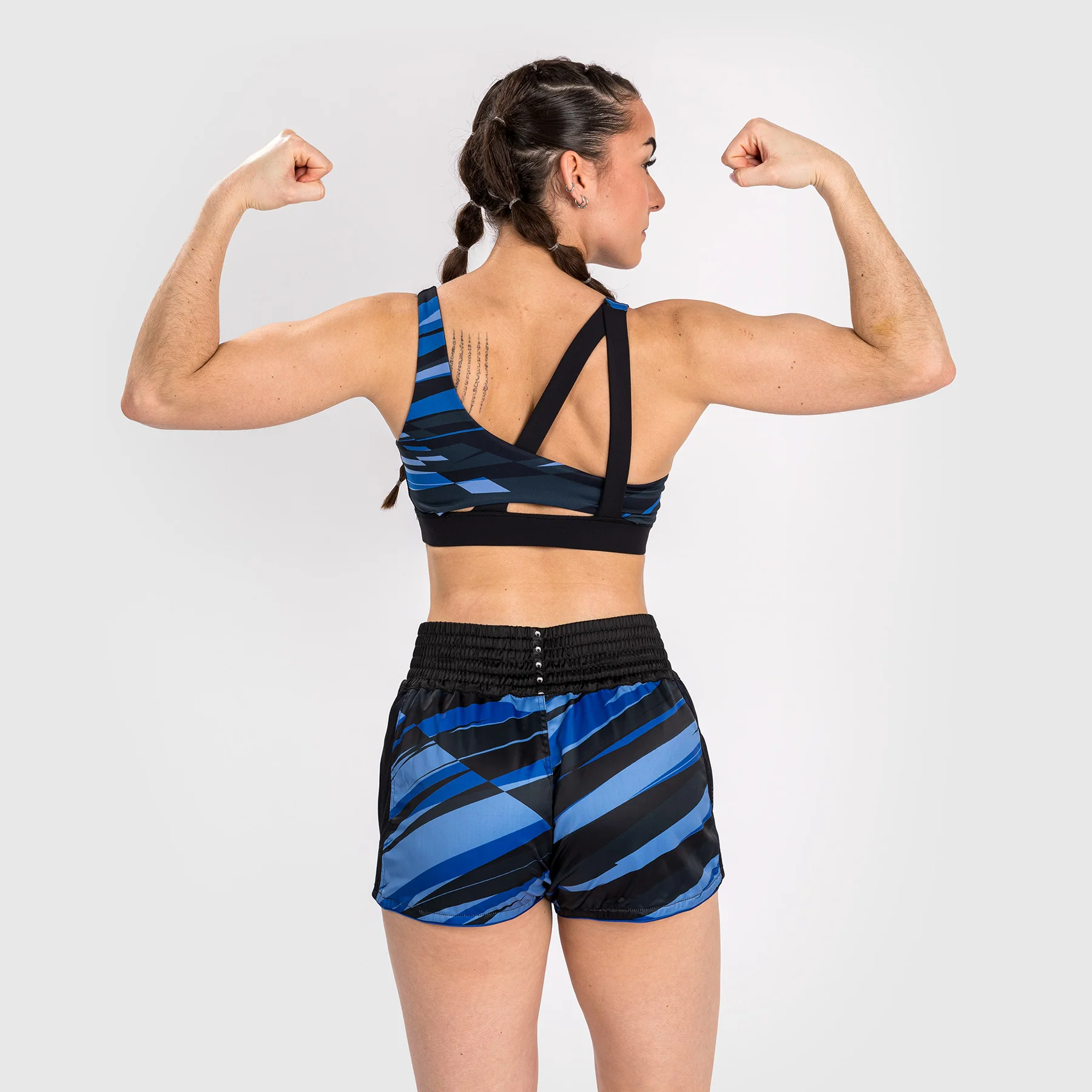 Venum Abyss Pantalones Cortos de Muay Thai para Mujer - Azul Sombra - Image 5