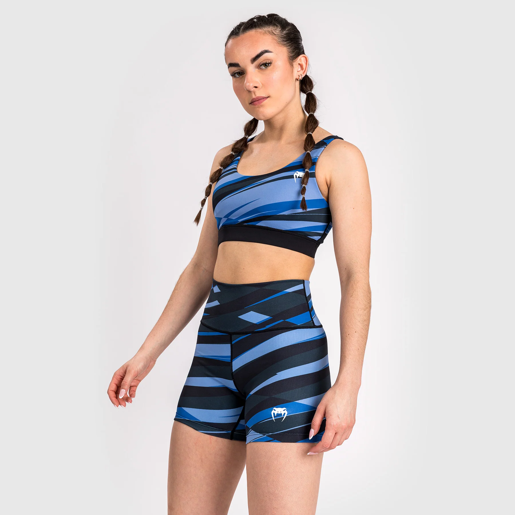 Venum Abyss Shorts de Compresión para Mujer - Azul Sombra - Image 3