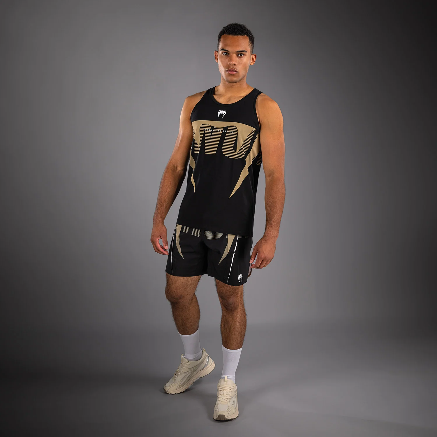 Venum Adrenaline Camiseta Sin Mangas – Negro/Arena - Image 2