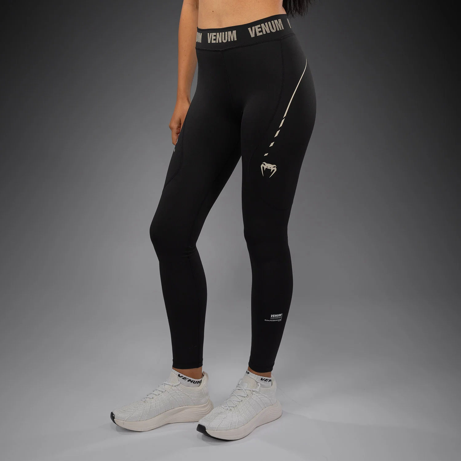 Venum Adrenaline Leggings Mujer – Negro/Marfil - Image 2