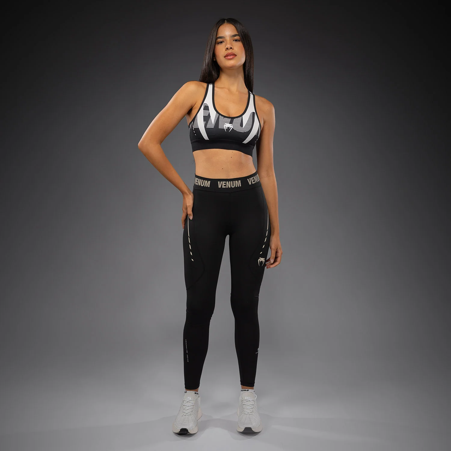 Venum Adrenaline Leggings Mujer – Negro/Marfil - Image 6