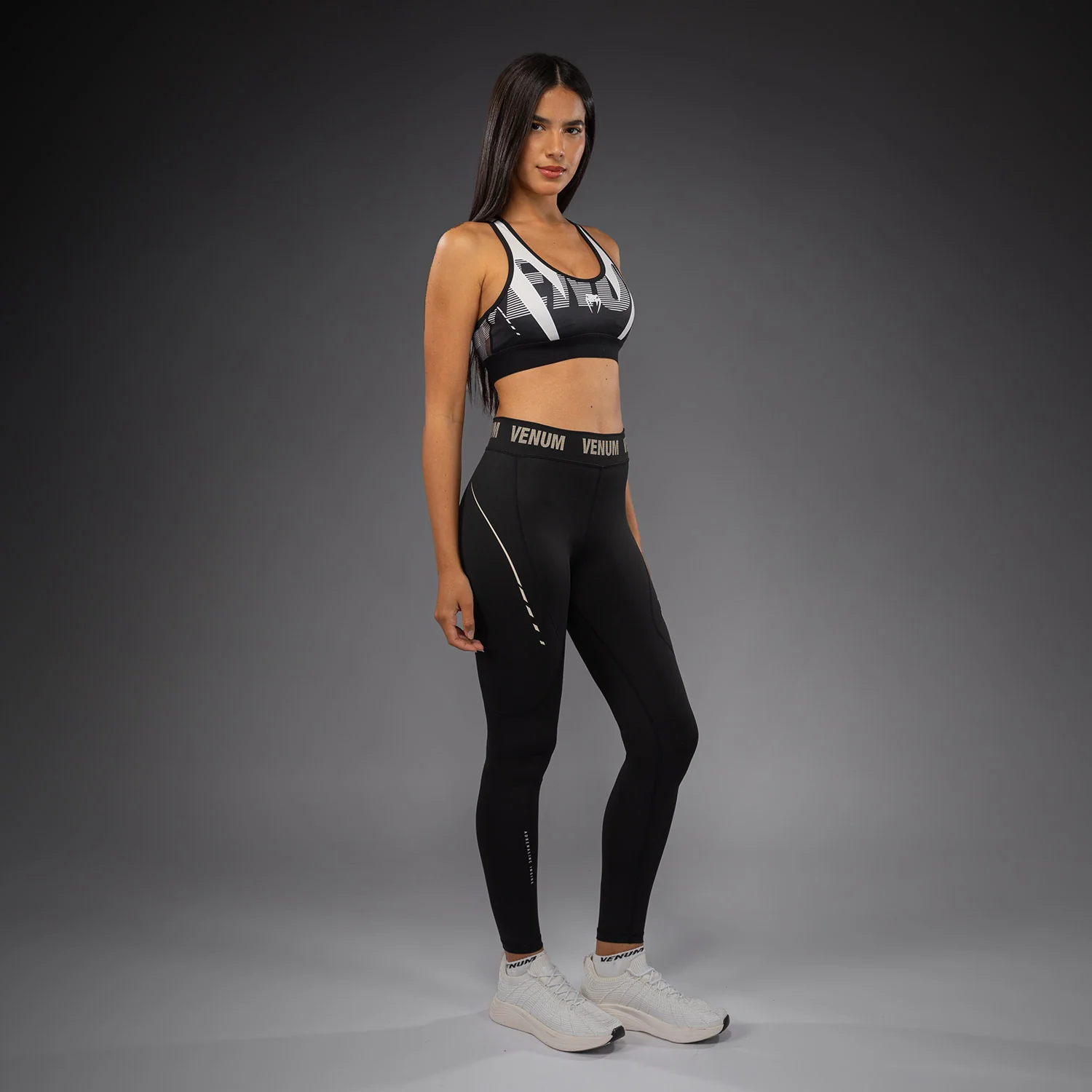 Venum Adrenaline Leggings Mujer – Negro/Marfil - Image 7