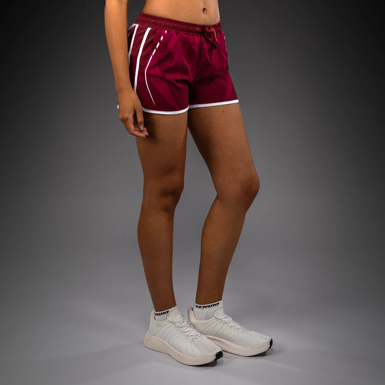 Venum Adrenaline Pantalones Cortos de Entrenamiento Mujer – Burdeos/Rosa - Image 2